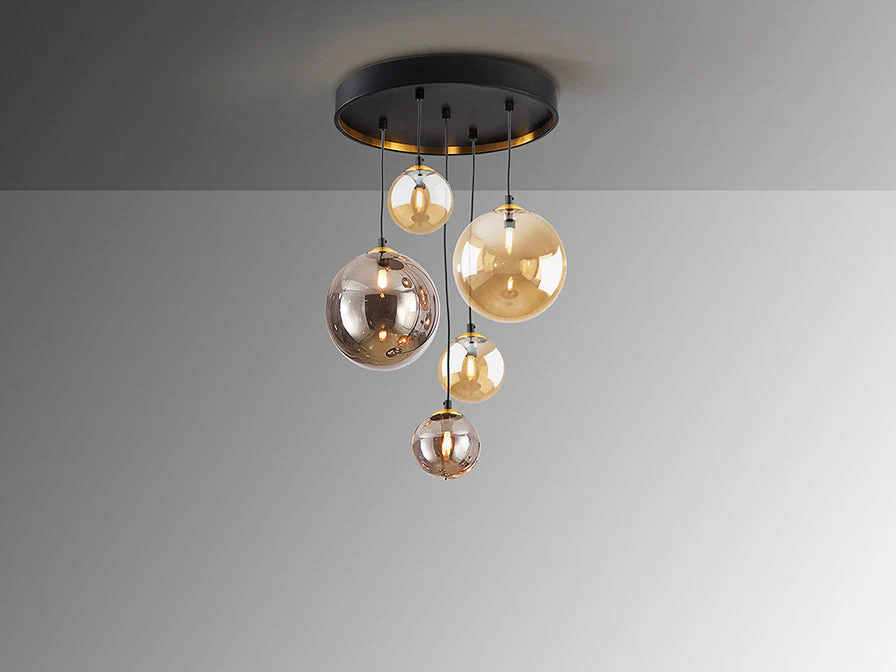 Dark - Lamp 5/9/14Lt Black-Brass G9 Ip20 - Image 8