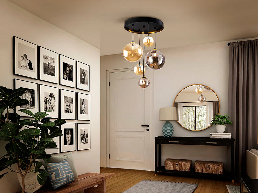 Dark - Lamp 5/9/14Lt Black-Brass G9 Ip20 - Image 9