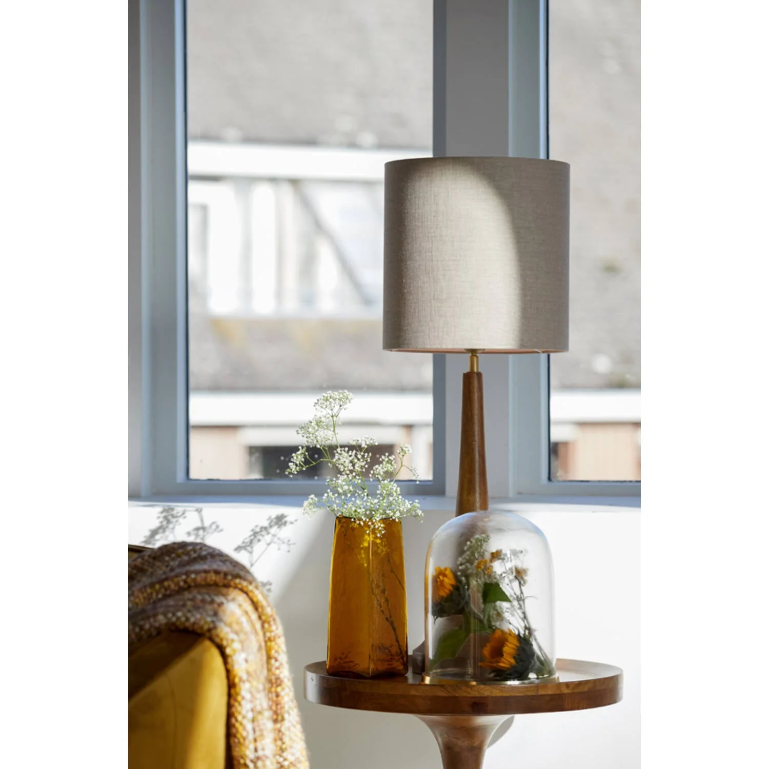 Dark Linen Shade Cylinder - Image 3
