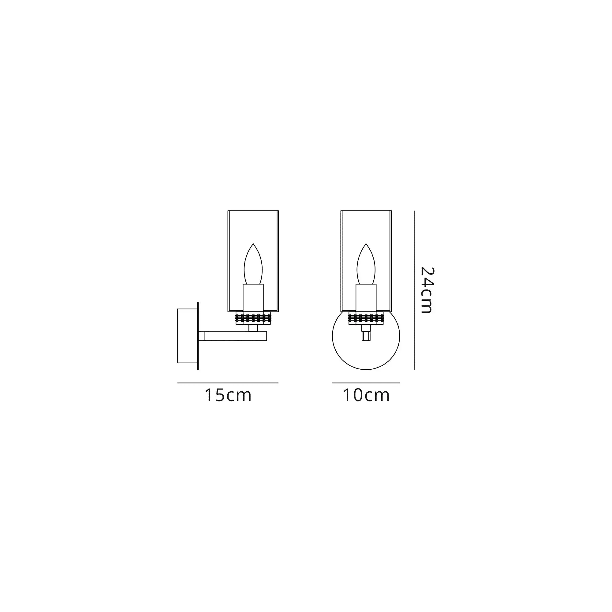 Darla 1/2Lt Wall Lamp - Various Finish - Image 5