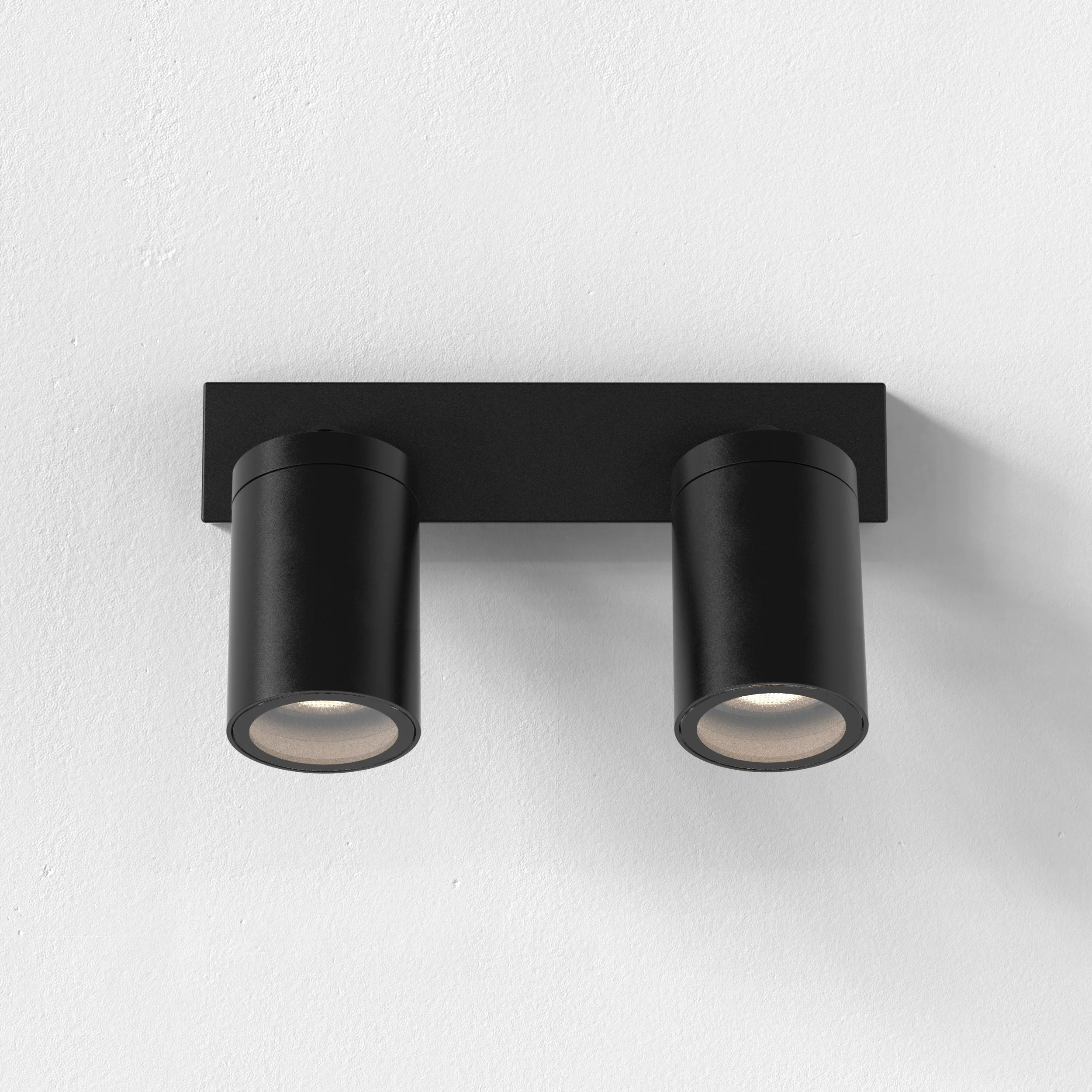 Dartmouth Twin Spotlight Outdoor Spotlight in Textured Black GU10 IP44 - Image 4