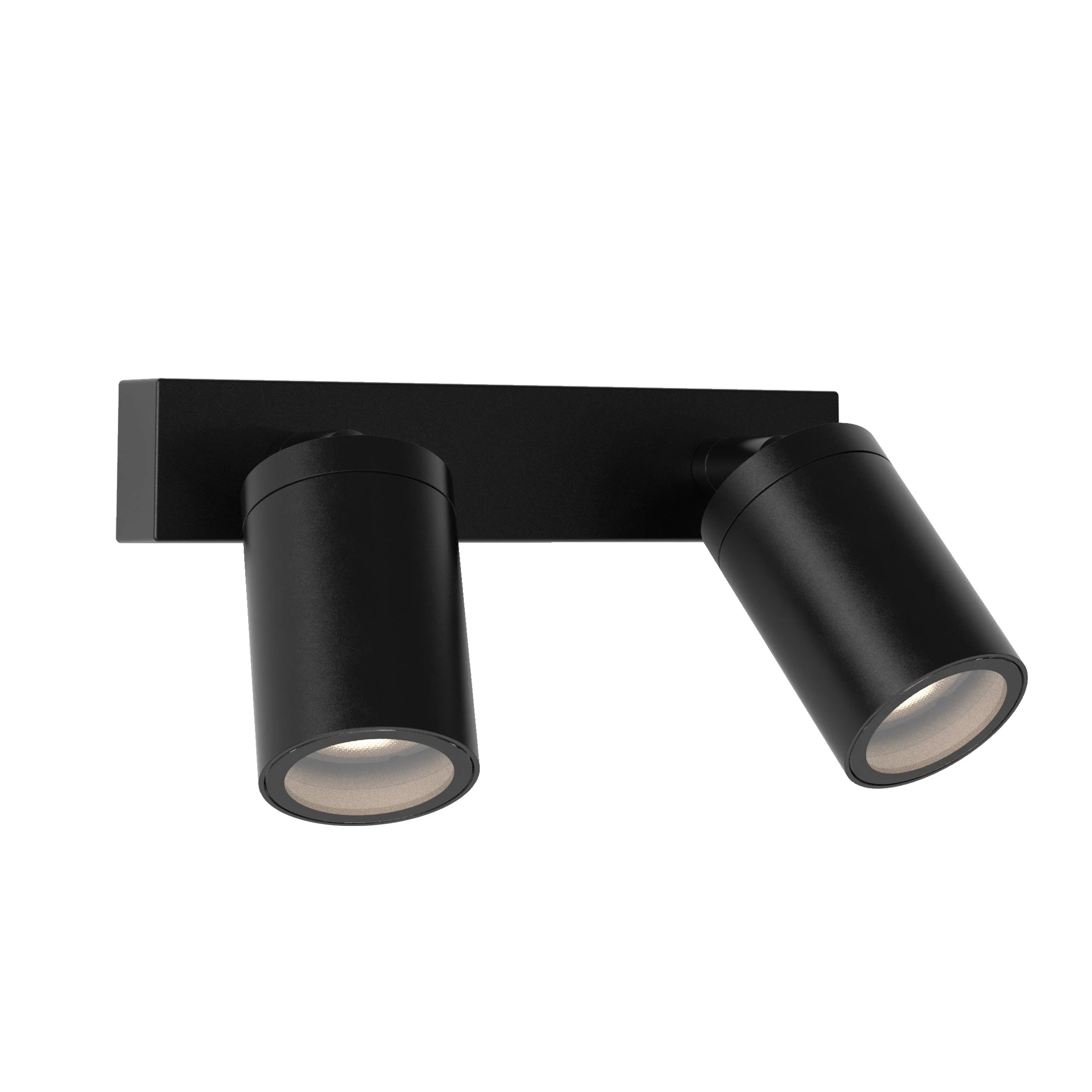 Dartmouth Twin Spotlight Outdoor Spotlight in Textured Black GU10 IP44 - Image 5