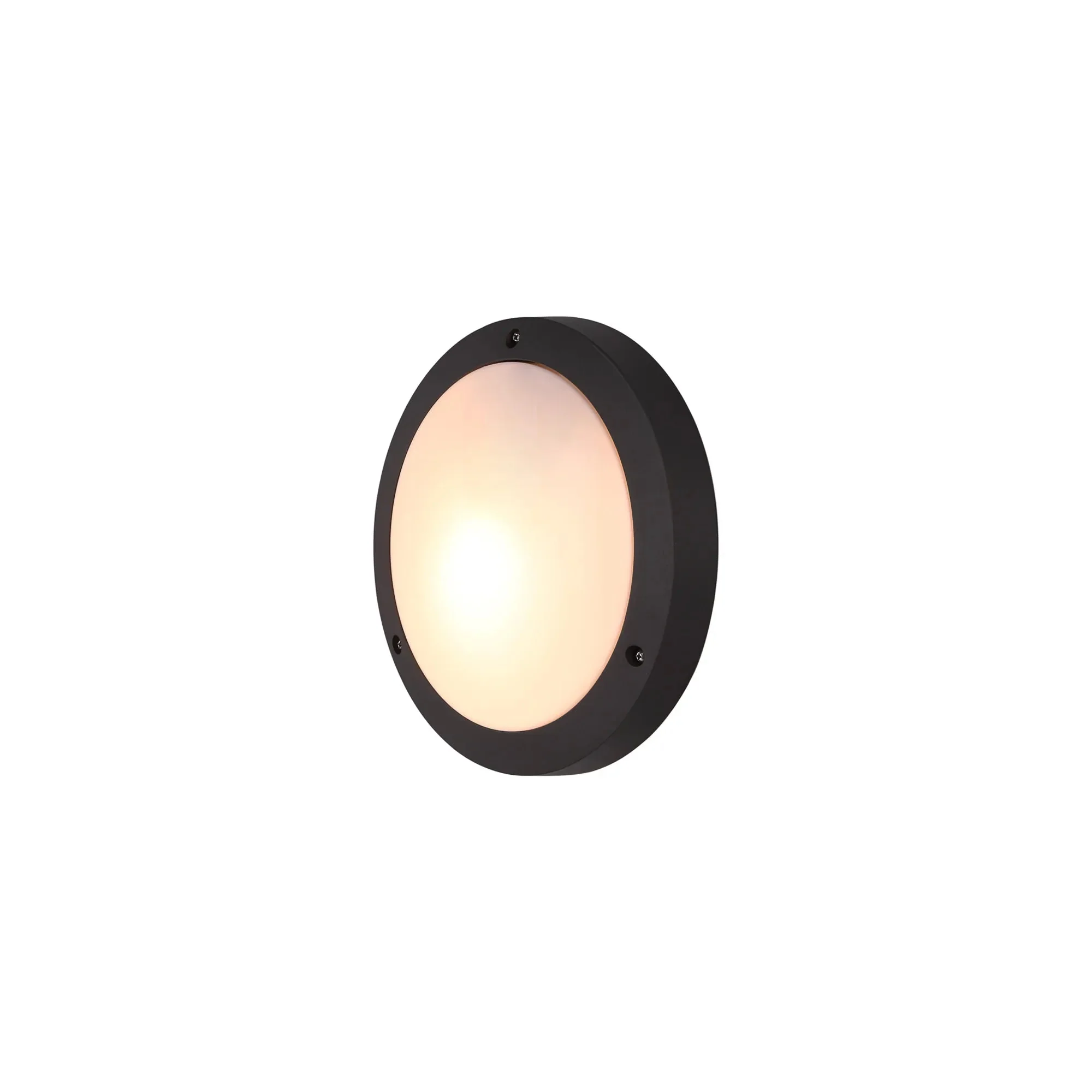 Daru Flush Wall Lamp IP54 - Black/White - Image 2