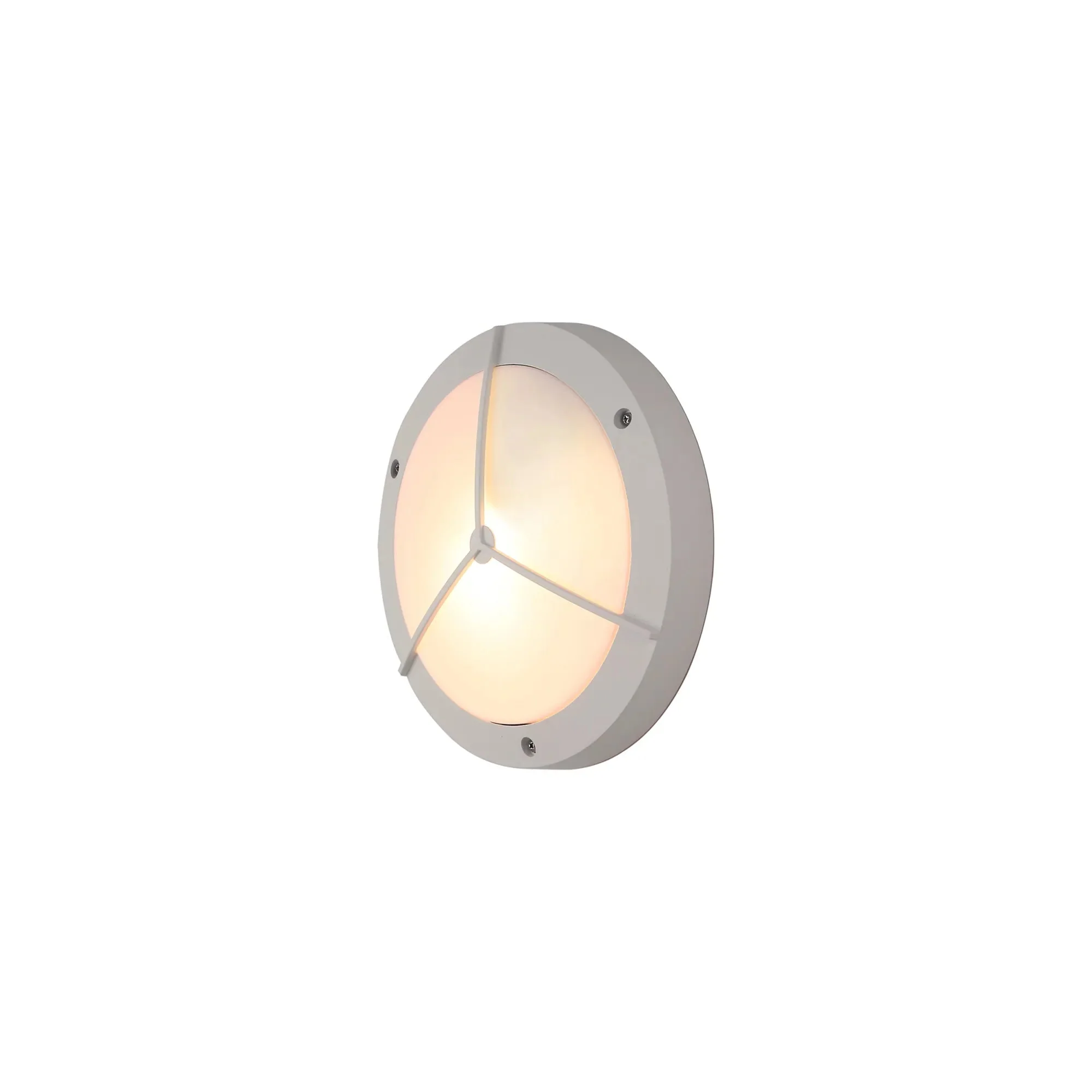 Daru Flush Wall Lamp IP54 - Black/White - Image 3