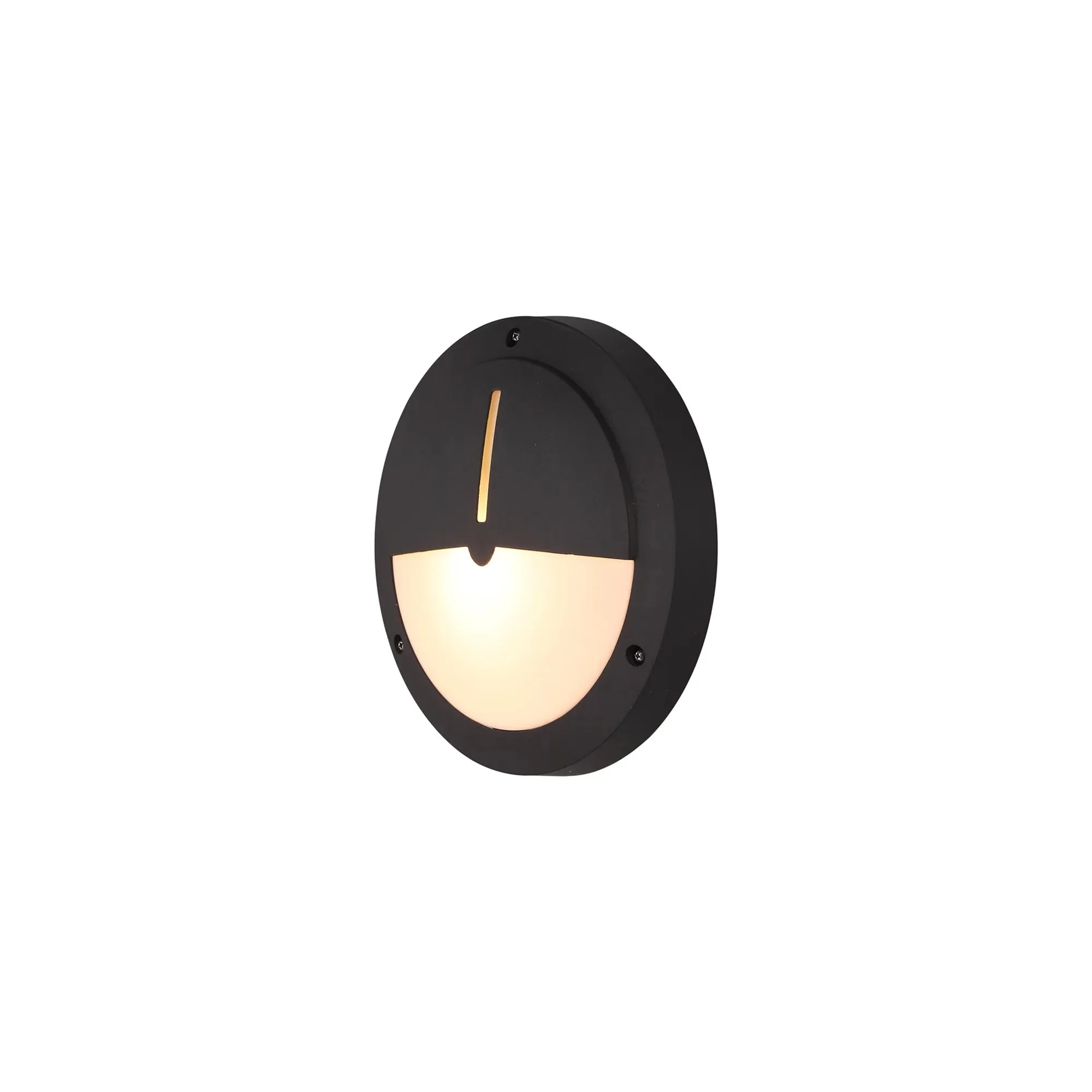 Daru Flush Wall Lamp IP54 - Black/White - Image 6
