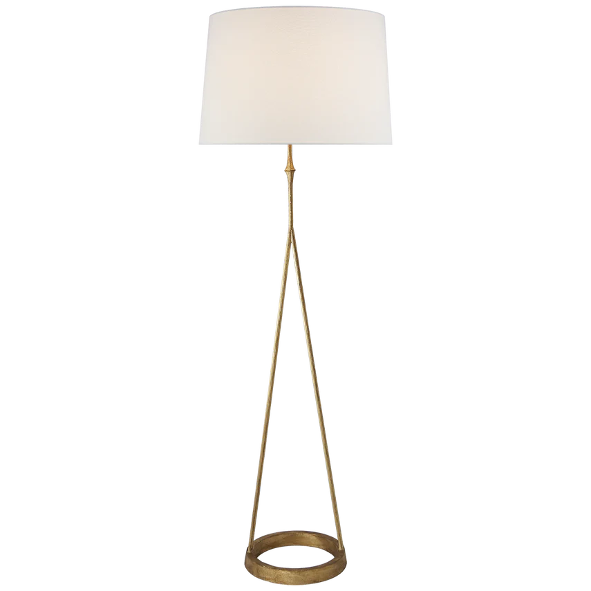 Dauphine Floor Lamp- Gilded Iron/ Aged Iron Finishes - Image 2