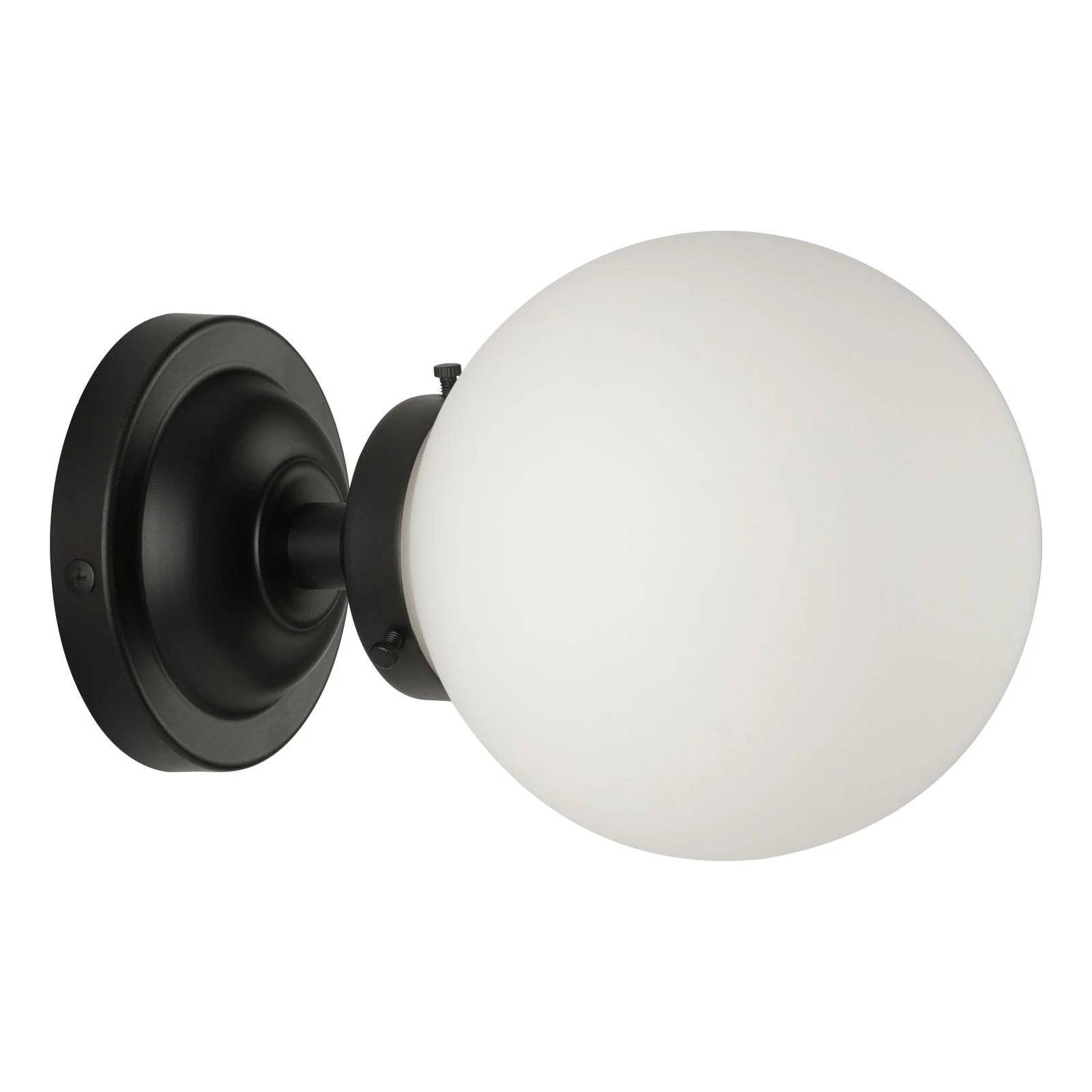Buckley single wall light, polished chrome/Black, IP44 rated - Image 5
