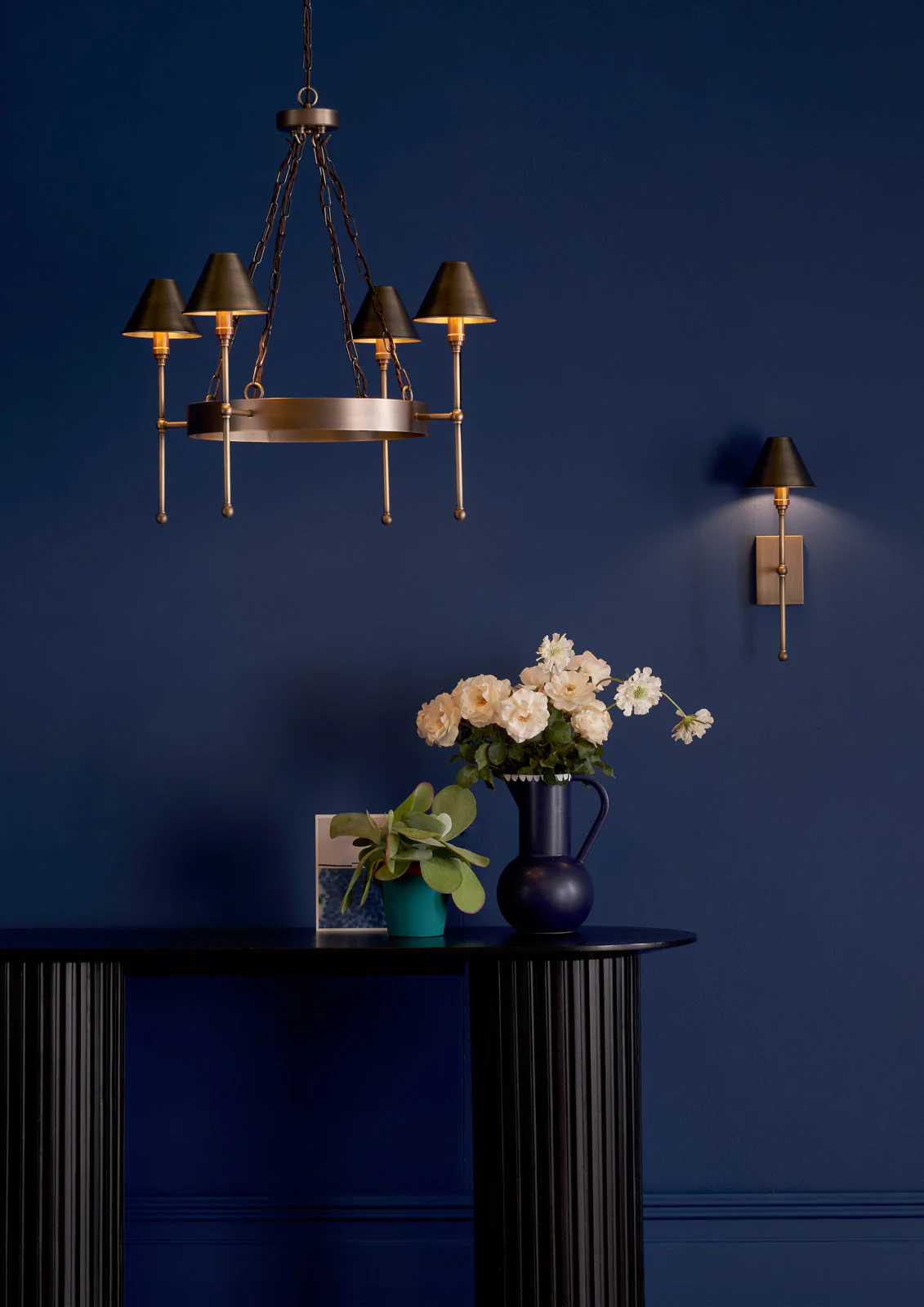 Durrell 4 Light Multi-Arm Pendant In Antique Brass Fitting Only - Image 4