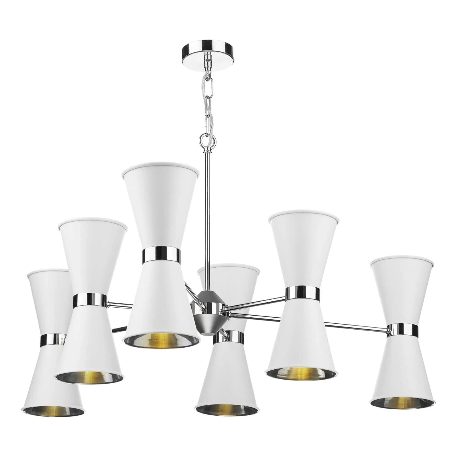 Hyde 6/12Lt Multi-Arm Pendant Complete with Bespoke Metal Shade