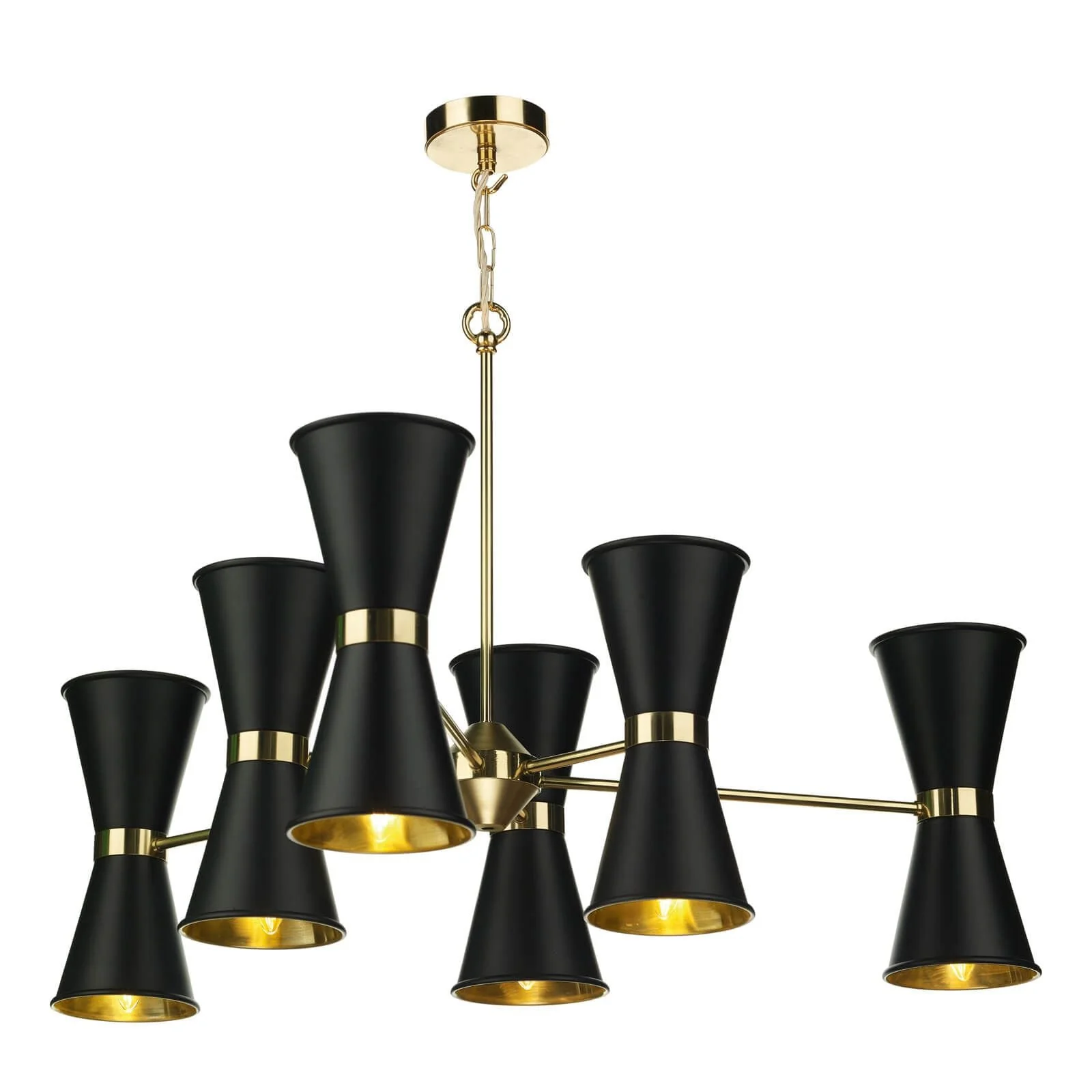 Hyde 6/12Lt Multi-Arm Pendant Complete with Bespoke Metal Shade - Image 10