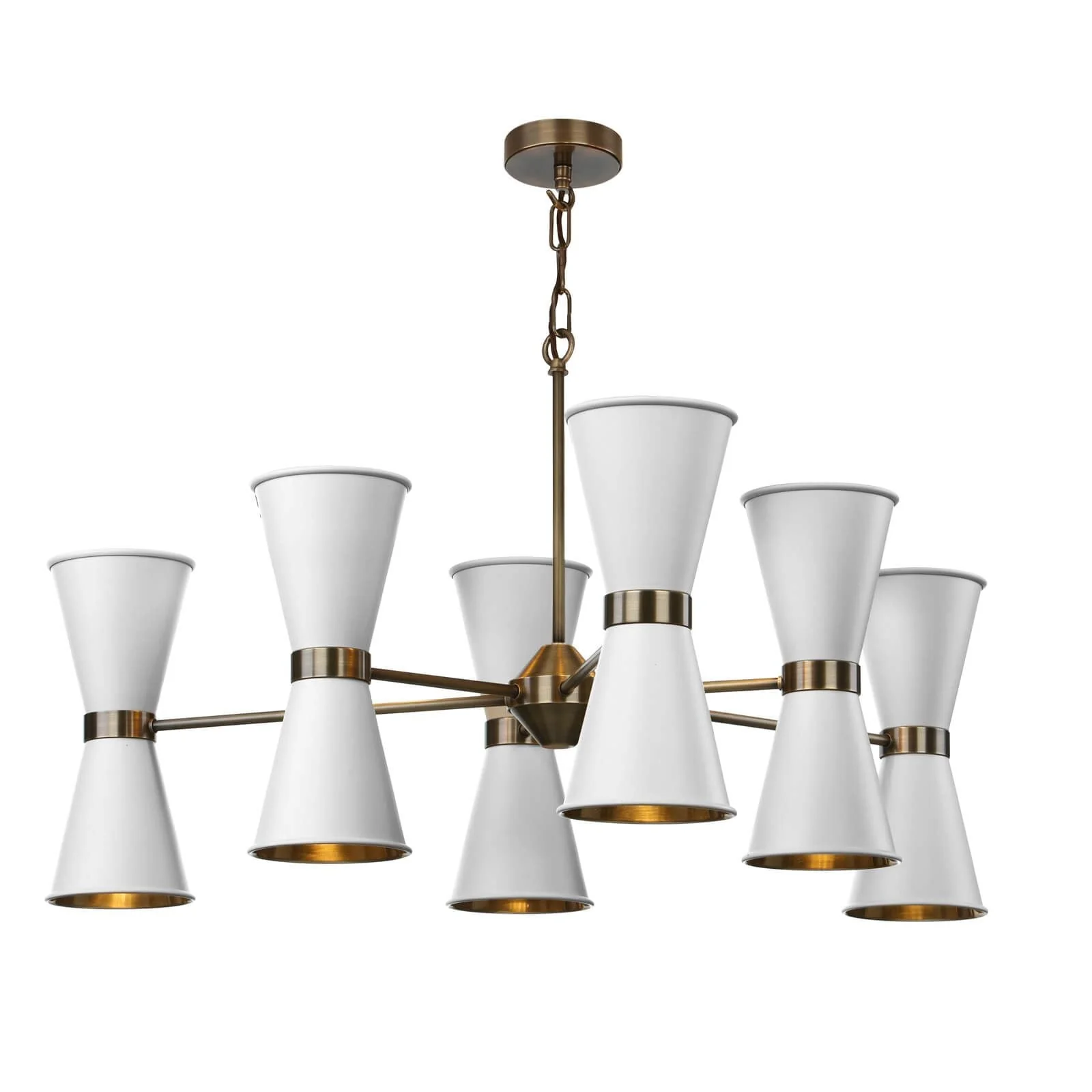 Hyde 6/12Lt Multi-Arm Pendant Complete with Bespoke Metal Shade - Image 11