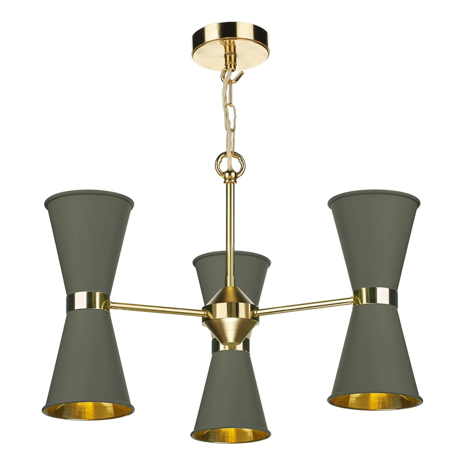 Hyde 6/12Lt Multi-Arm Pendant Complete with Bespoke Metal Shade - Image 3