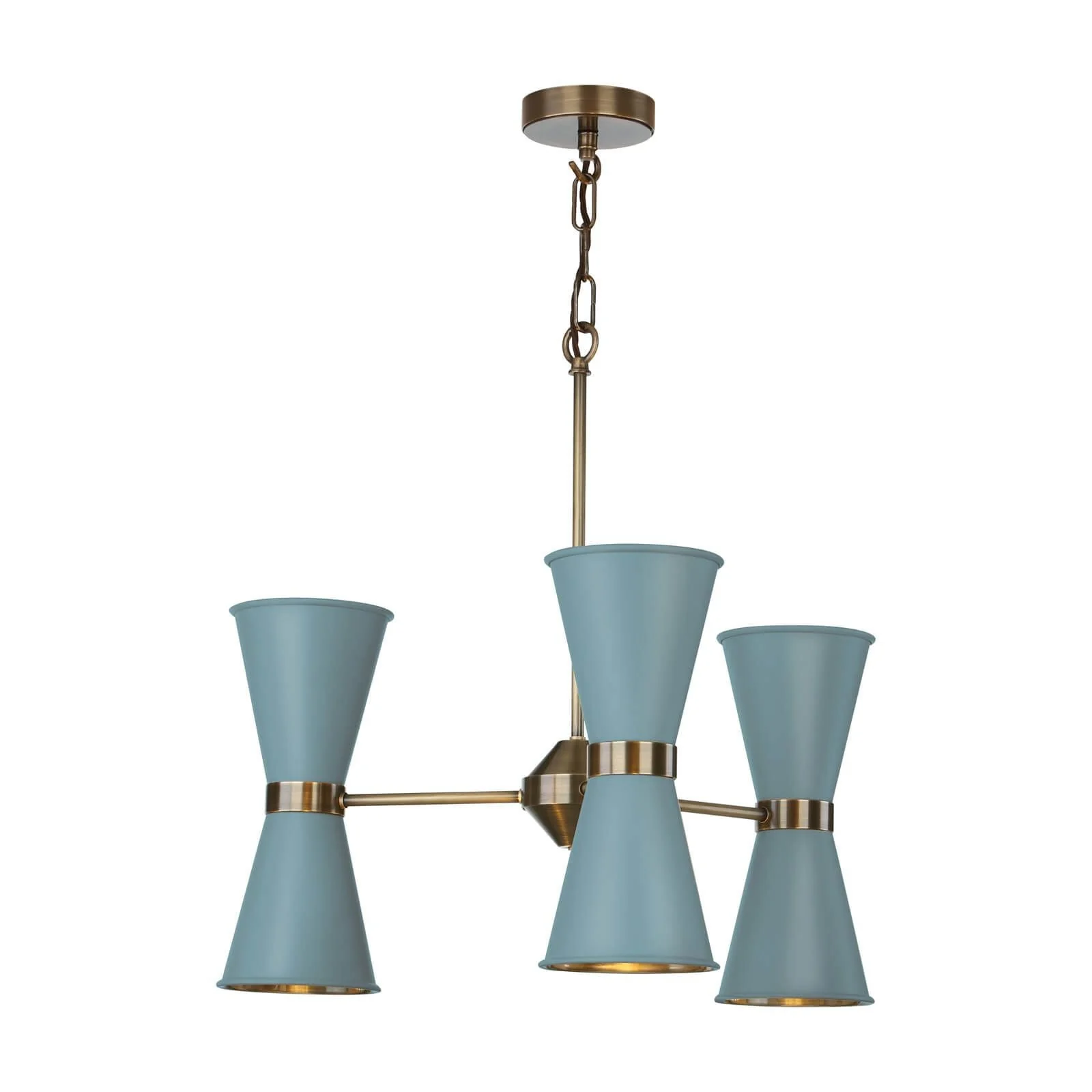 Hyde 6/12Lt Multi-Arm Pendant Complete with Bespoke Metal Shade - Image 6
