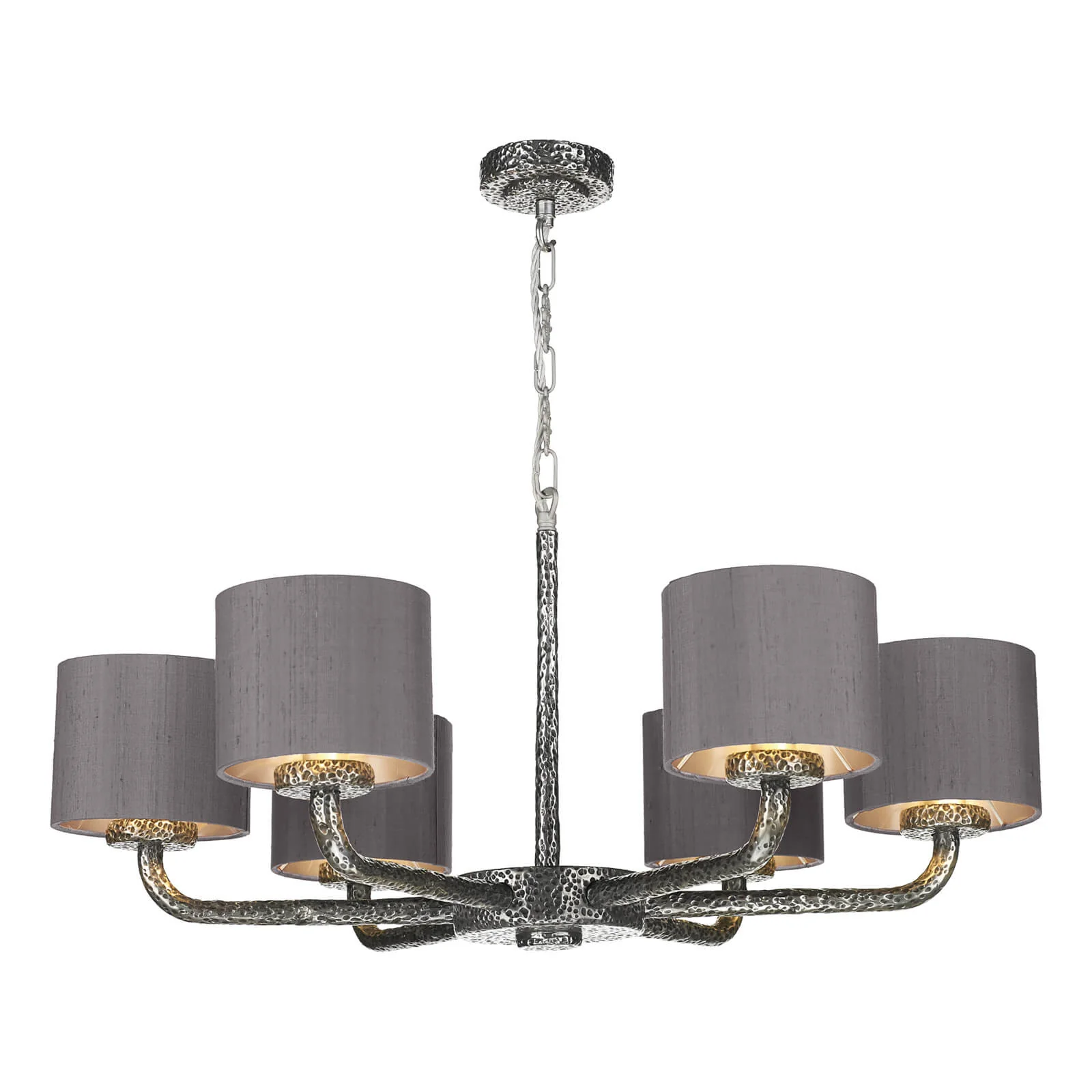 Sloane 6 Light Multi-Arm Pendant Complete With Bespoke Shade - Image 3