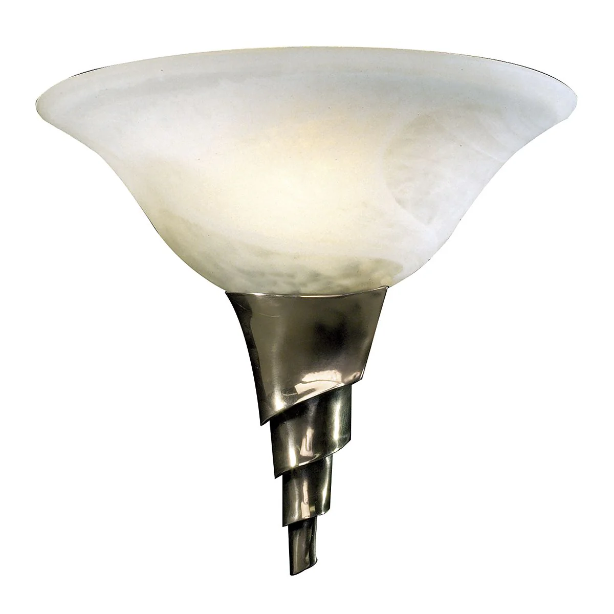 Spiral Glass Wall Washer Bronze/Steel -Finish - Image 2