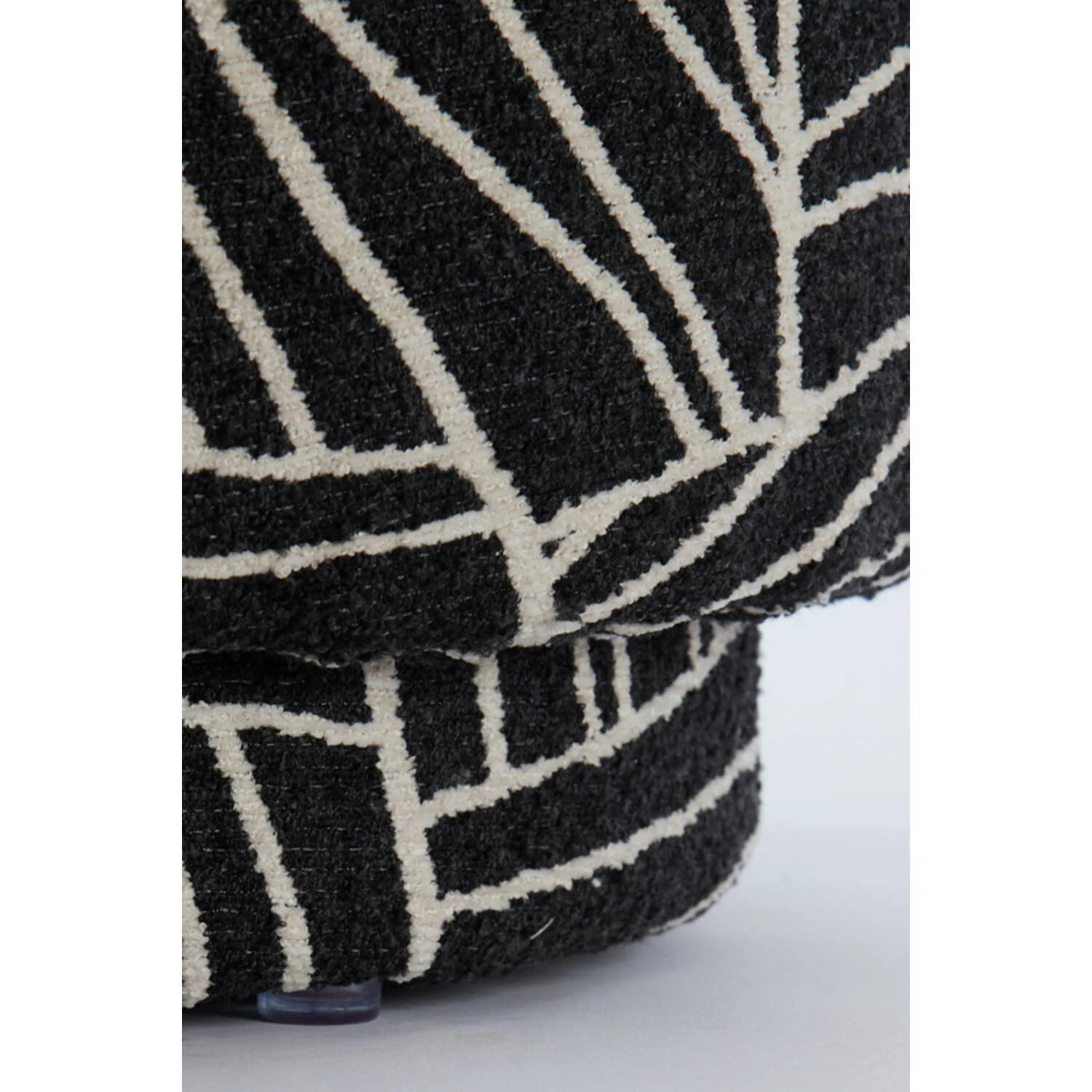 Davonte Black & White Pouffe - Image 4