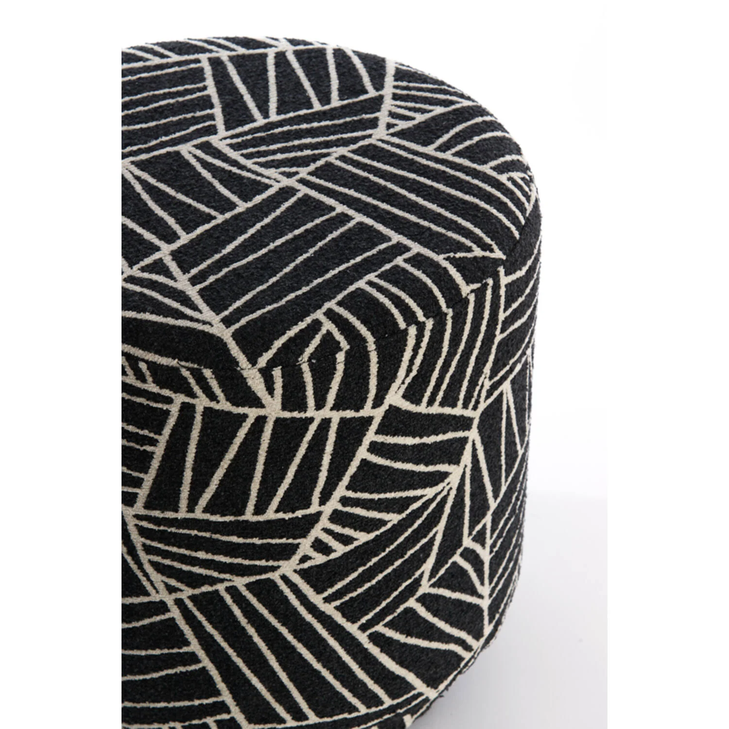 Davonte Black & White Pouffe - Image 5