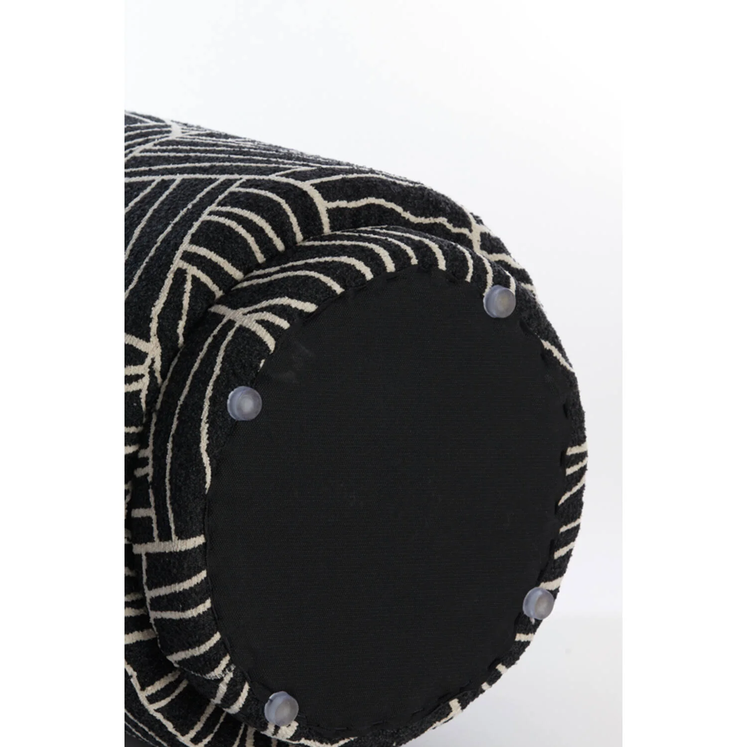 Davonte Black & White Pouffe - Image 6