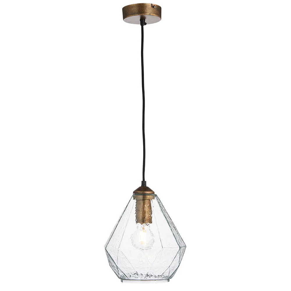 Debra 1Lt Pendant - Antique Gold - Image 3
