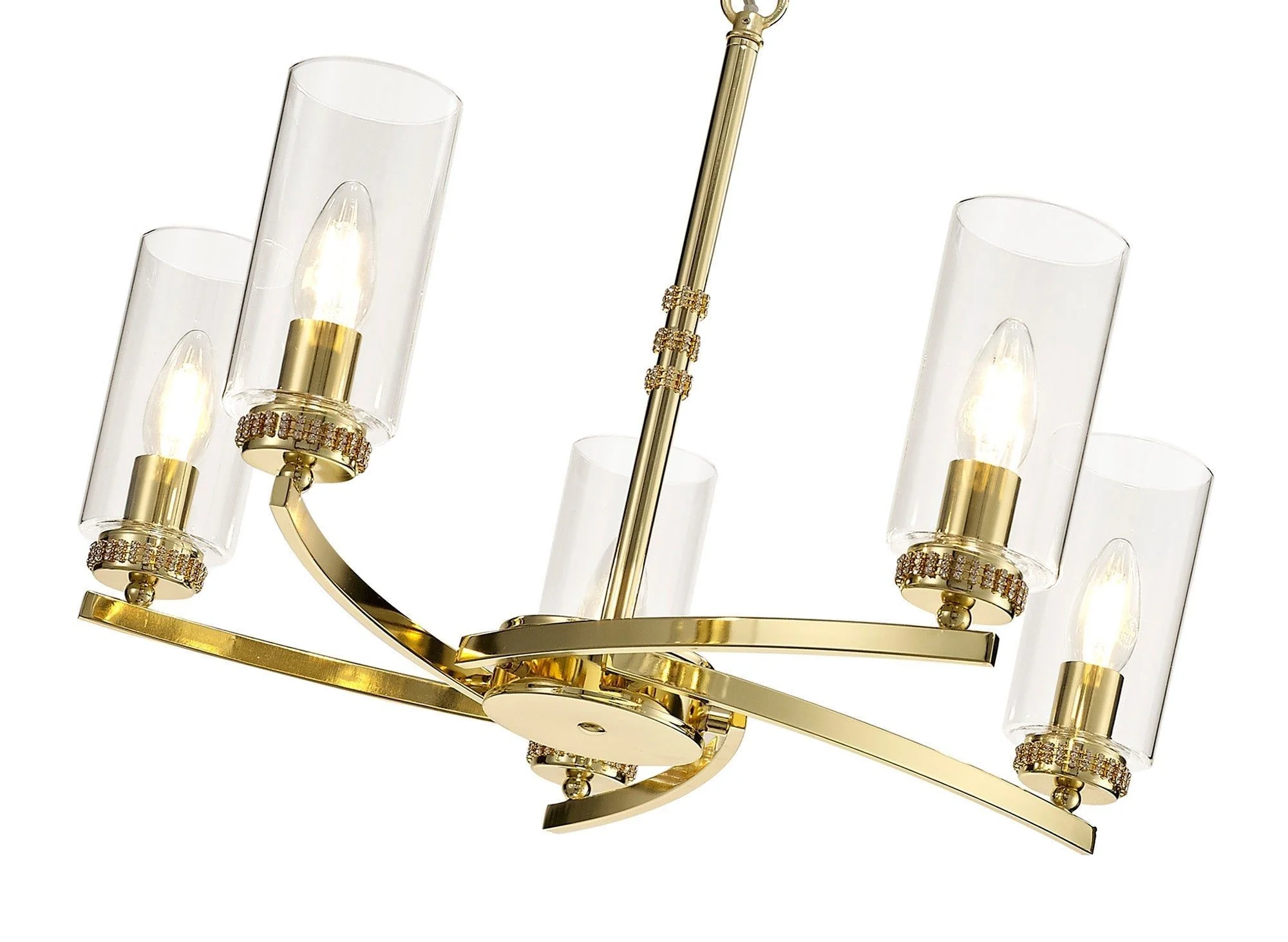 Deck Centre/Semi Flush Light, 3/5/6/7Lt - Antique Brass/Polished Nickel/Polished Gold Finish - Image 12