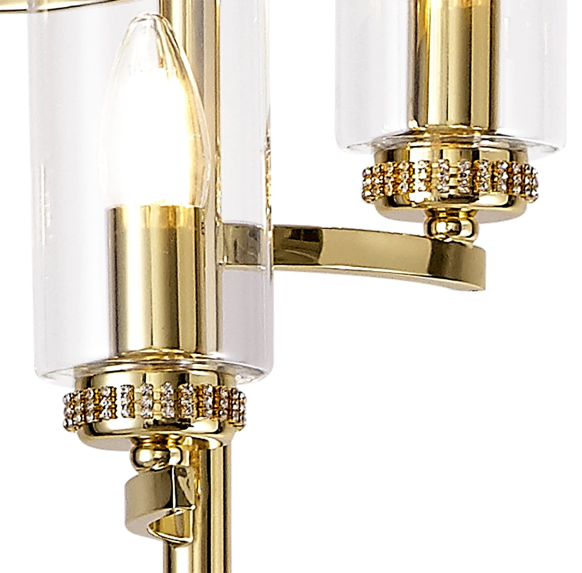 Deck Floor Lamp, 3 x E14, Antique Brass, Polished Gold, Polished Nickel - Image 7