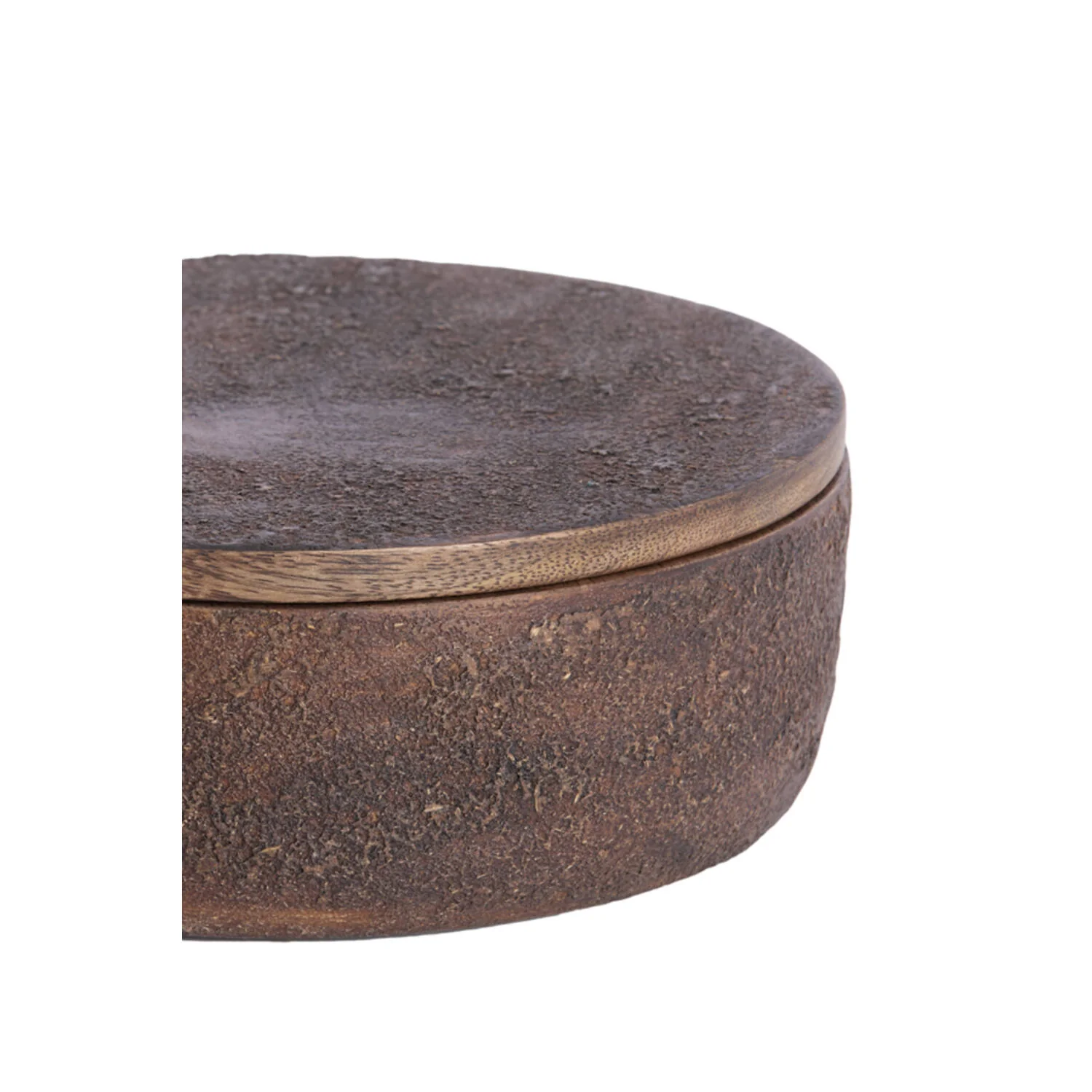 Meteti Deco Box-Wood Textured Dark Brown - Image 2