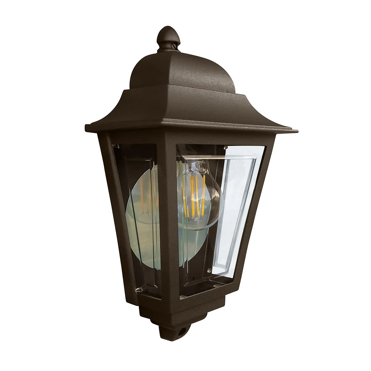 Deco Lane 1lt Half Wall Lantern - Various Finish E27 IP44 - Image 2