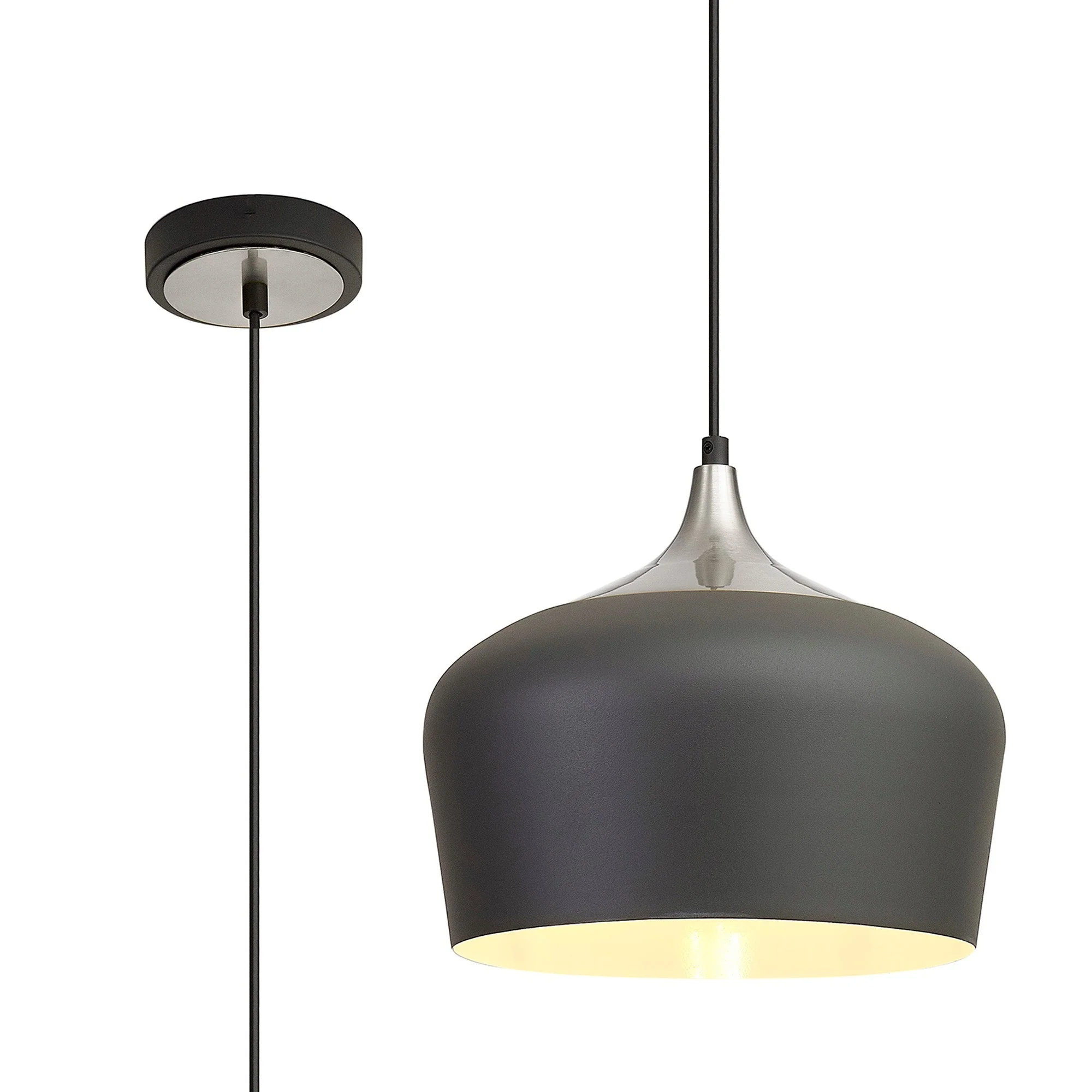 Delaney 1Lt E27 Pendant - Various Size & Finish - Image 4
