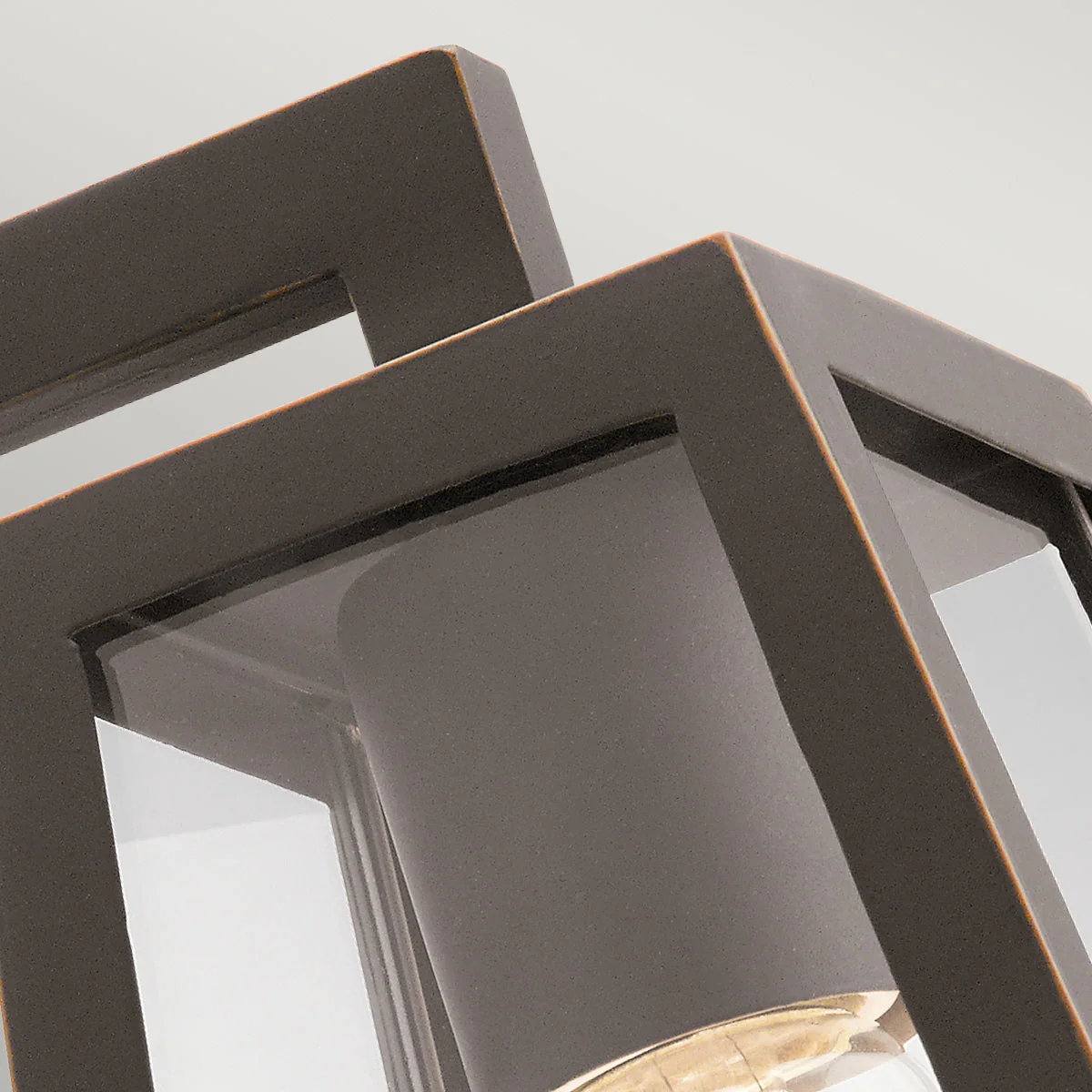 Delison Small/Medium Wall Lantern - Rubbed Bronze Finish - Image 2