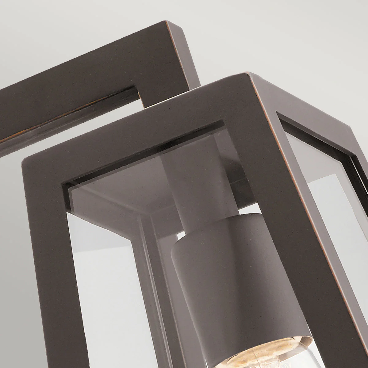 Delison Small/Medium Wall Lantern - Rubbed Bronze Finish - Image 6
