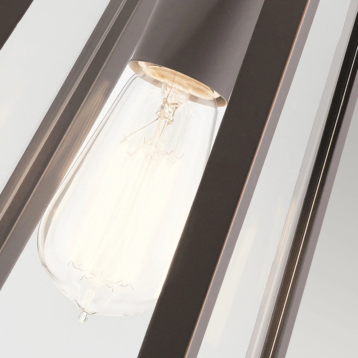 Delison Small/Medium Wall Lantern - Rubbed Bronze Finish - Image 7