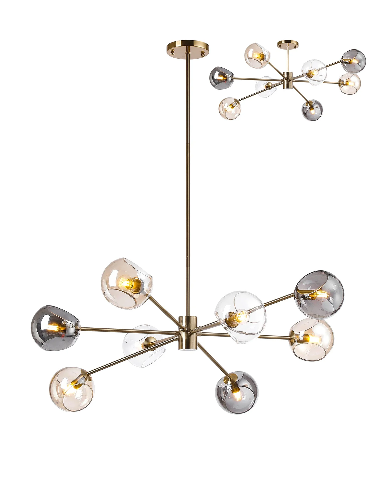 Delmar 6/8Lt Adjustable Centre Ceiling Light - Various Colours - Image 12