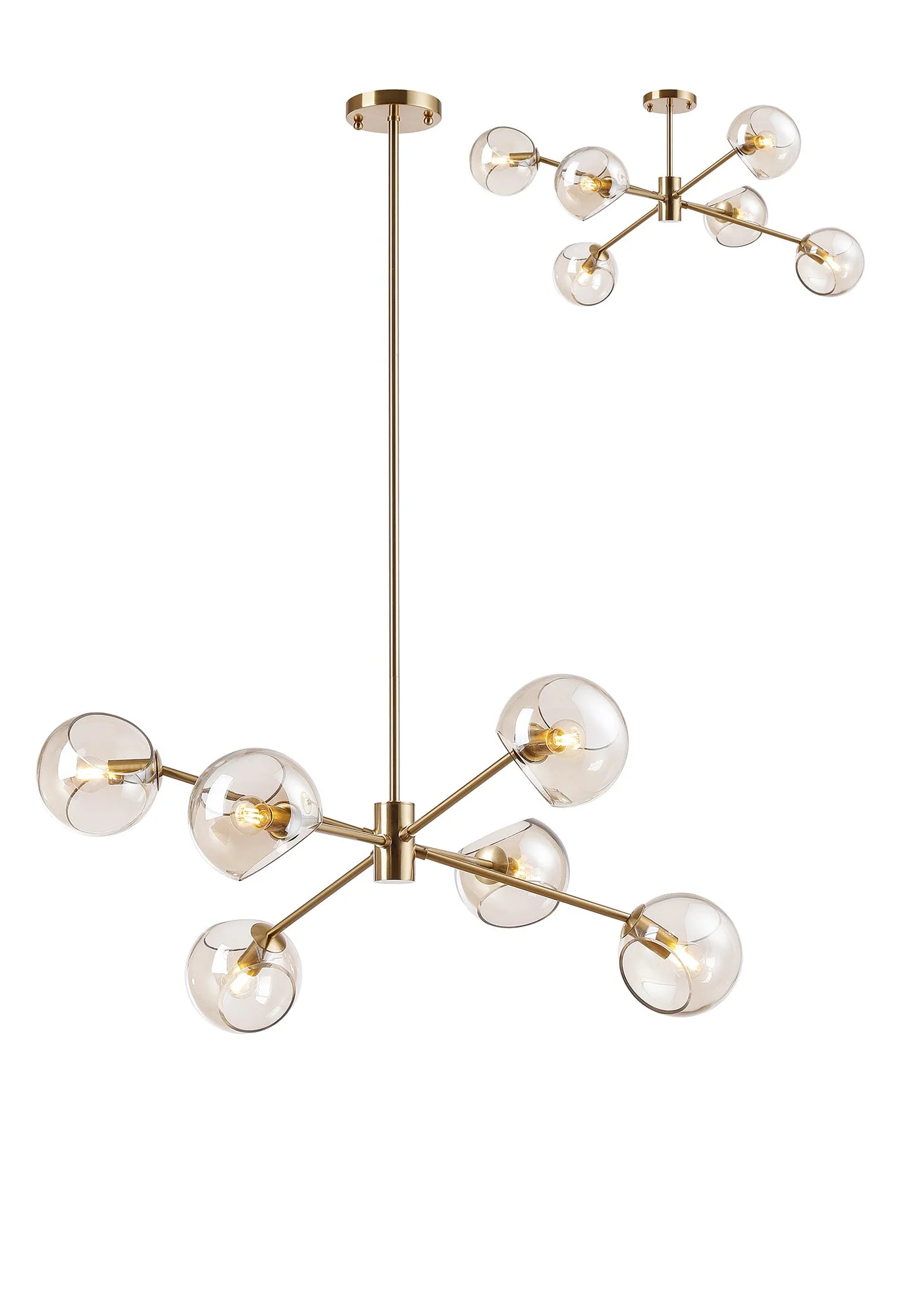 Delmar 6/8Lt Adjustable Centre Ceiling Light - Various Colours - Image 2