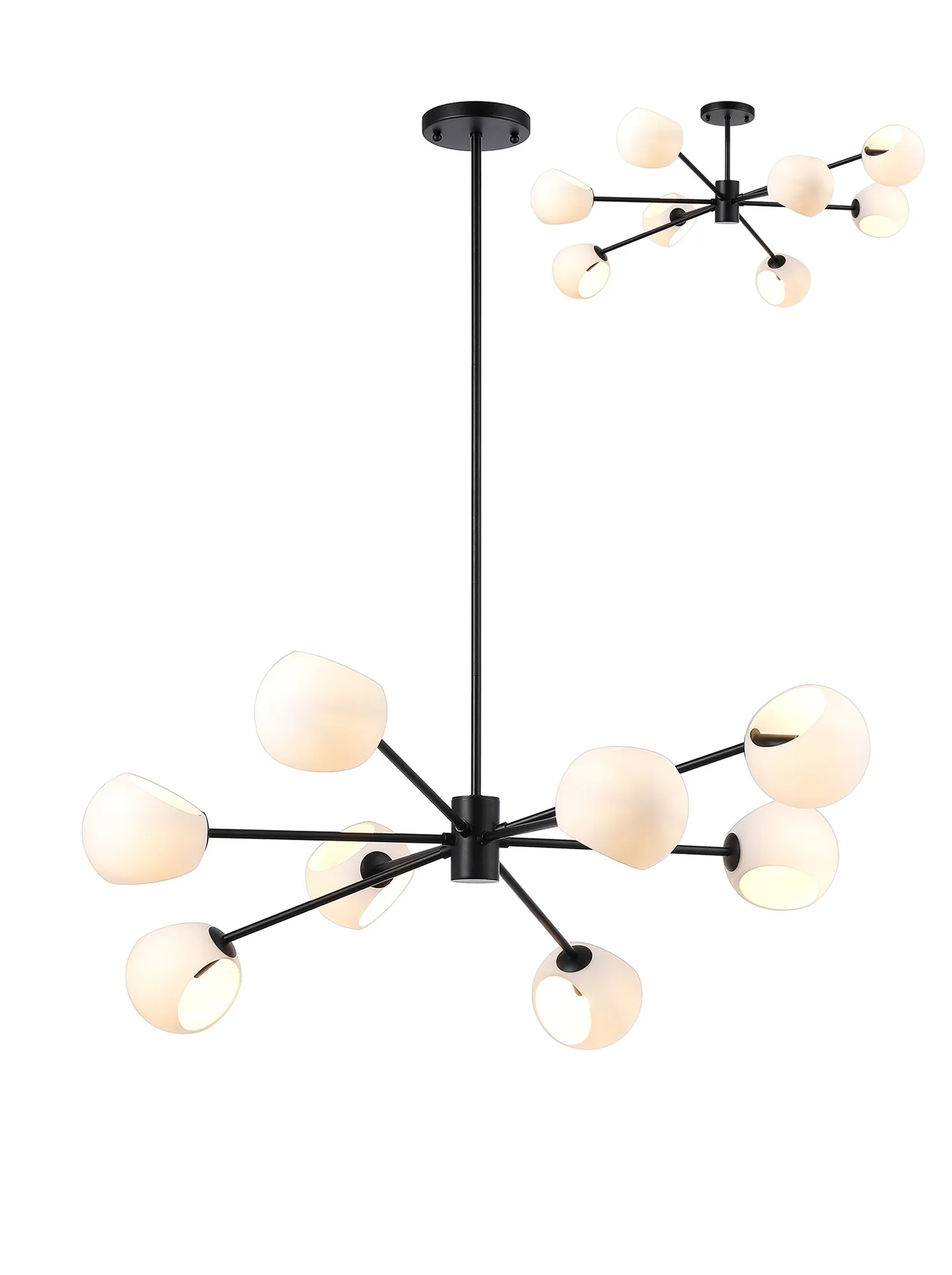 Delmar 6/8Lt Adjustable Centre Ceiling Light - Various Colours - Image 22