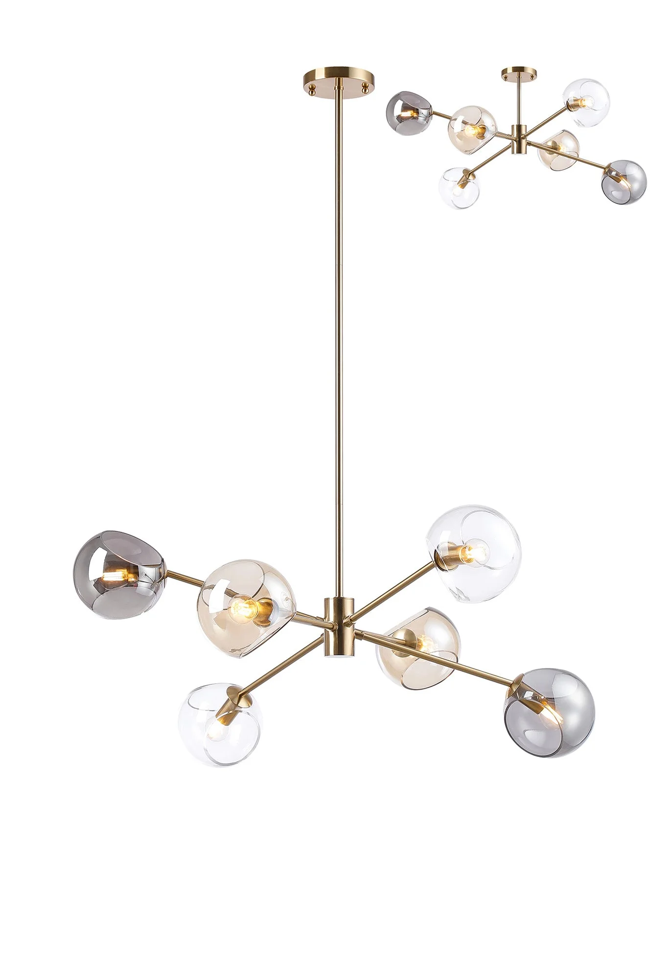 Delmar 6/8Lt Adjustable Centre Ceiling Light - Various Colours - Image 3