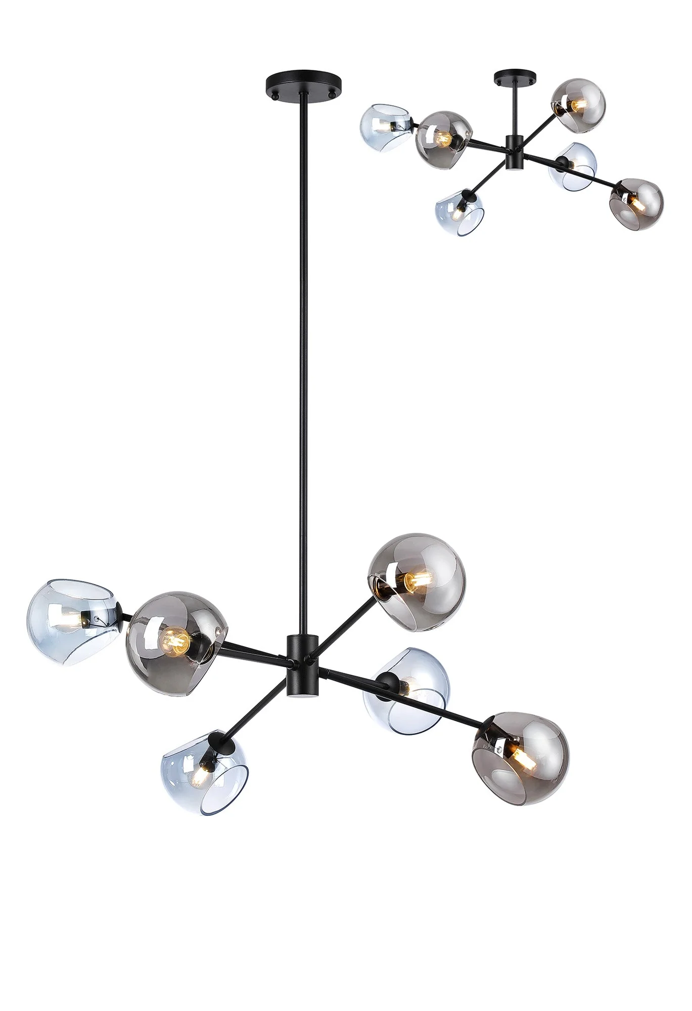 Delmar 6/8Lt Adjustable Centre Ceiling Light - Various Colours - Image 5