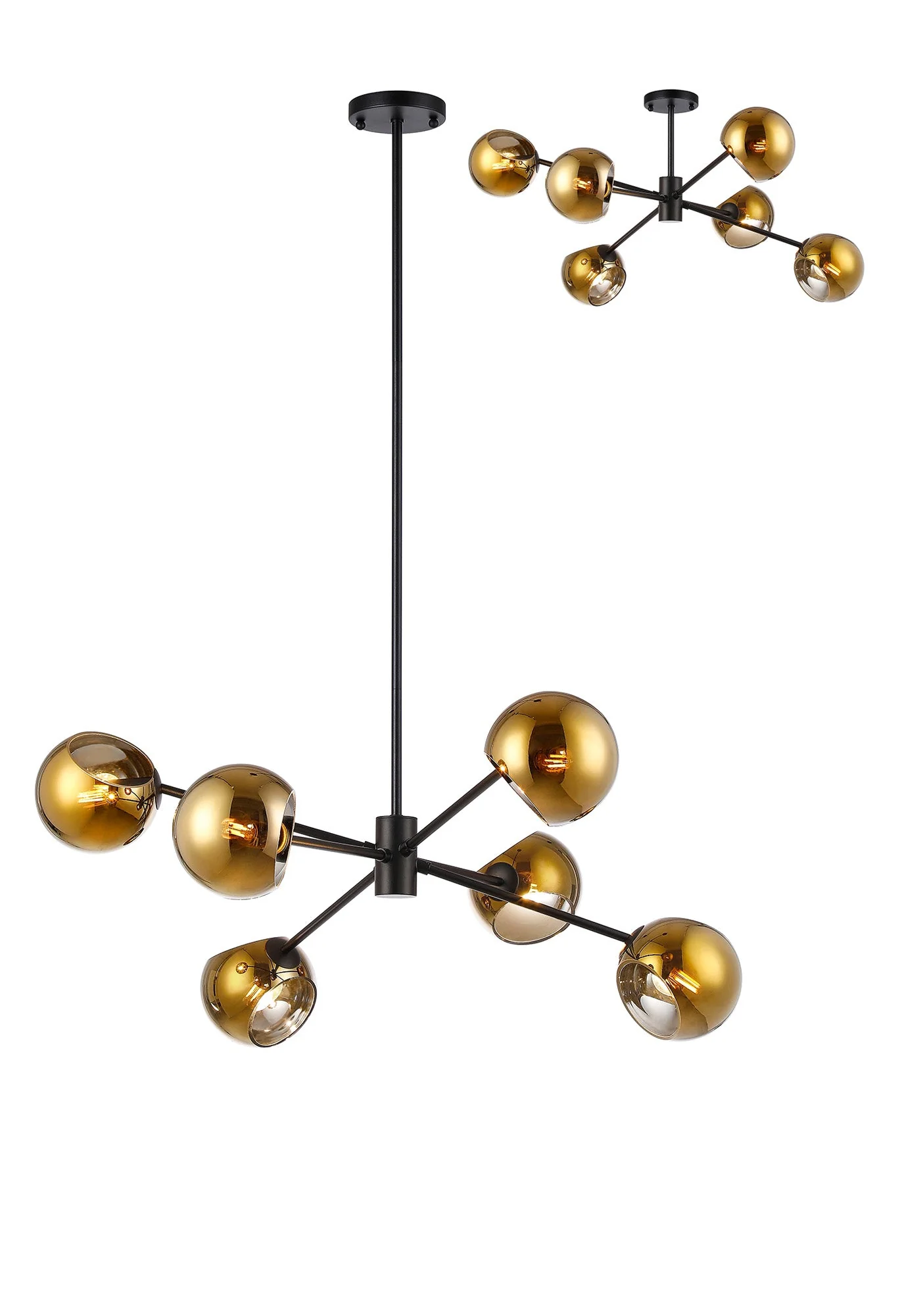Delmar 6/8Lt Adjustable Centre Ceiling Light - Various Colours - Image 6