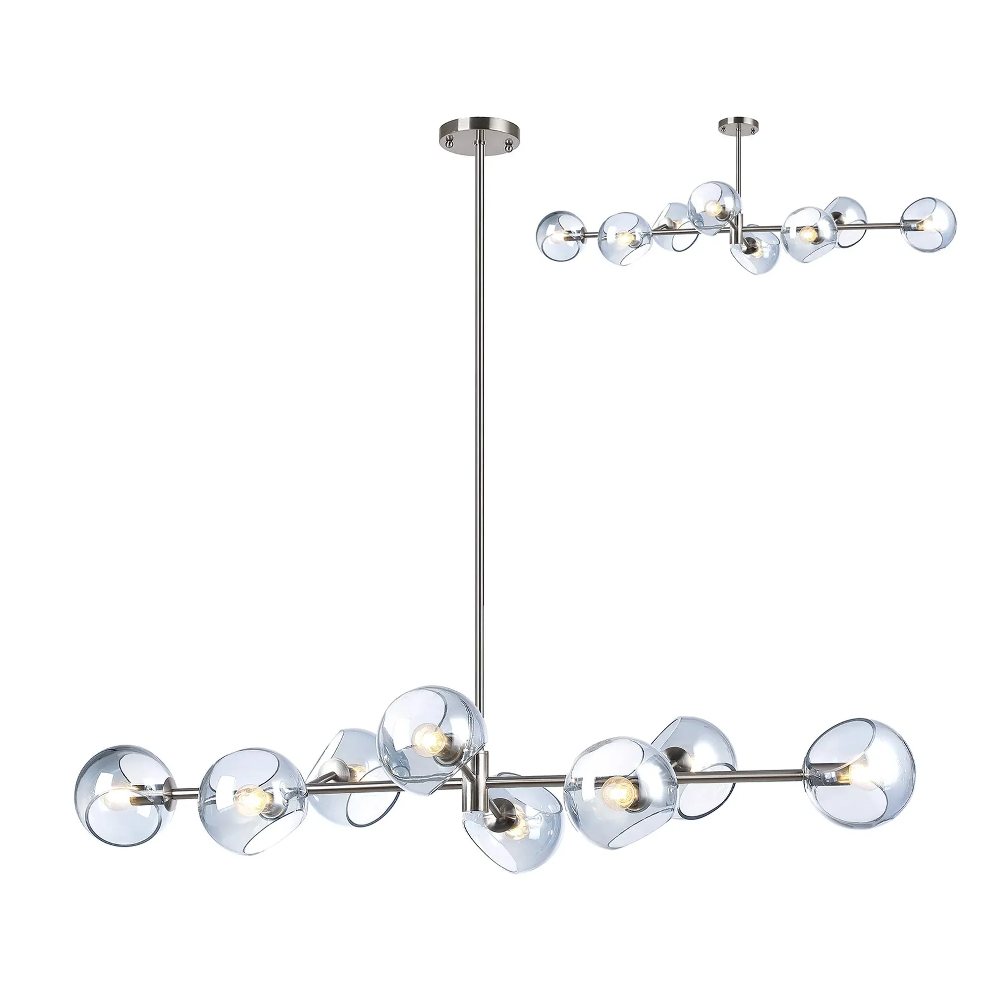 Delmar 8Lt Adjustable Linear Pendant - Various Colours - Image 10