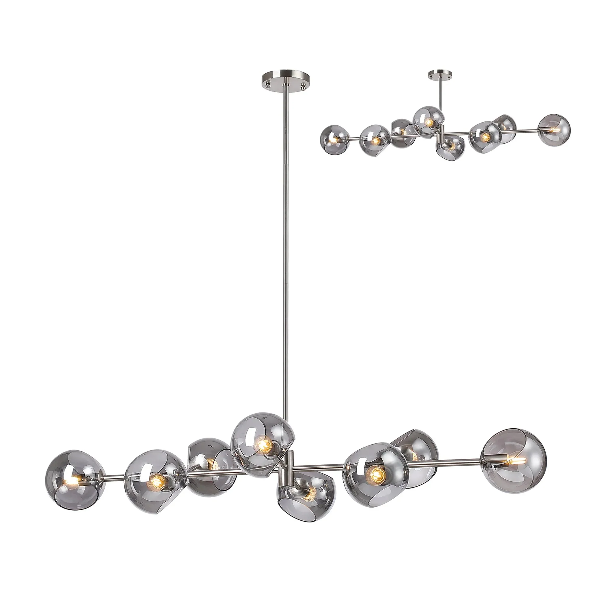 Delmar 8Lt Adjustable Linear Pendant - Various Colours - Image 12