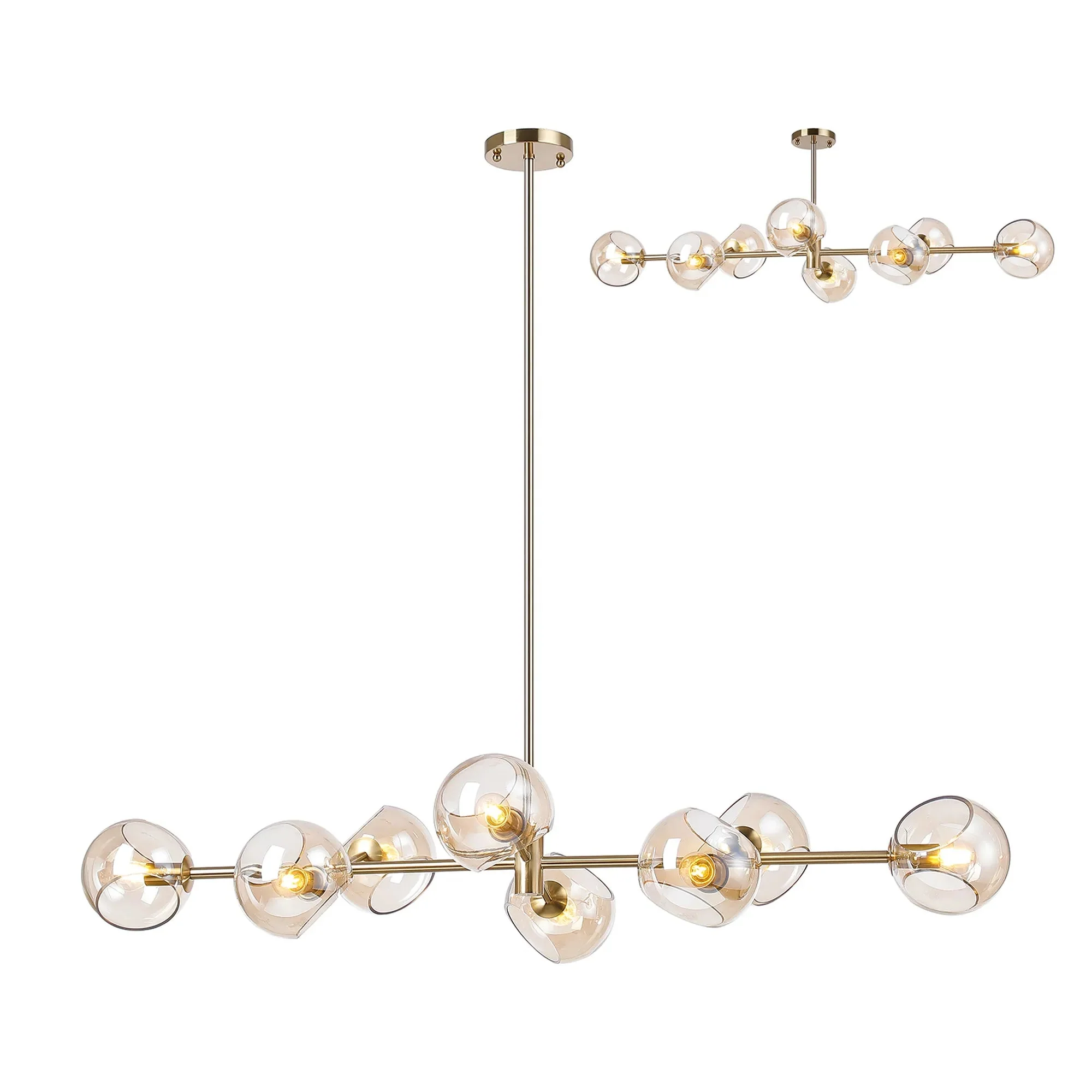 Delmar 8Lt Adjustable Linear Pendant - Various Colours - Image 4