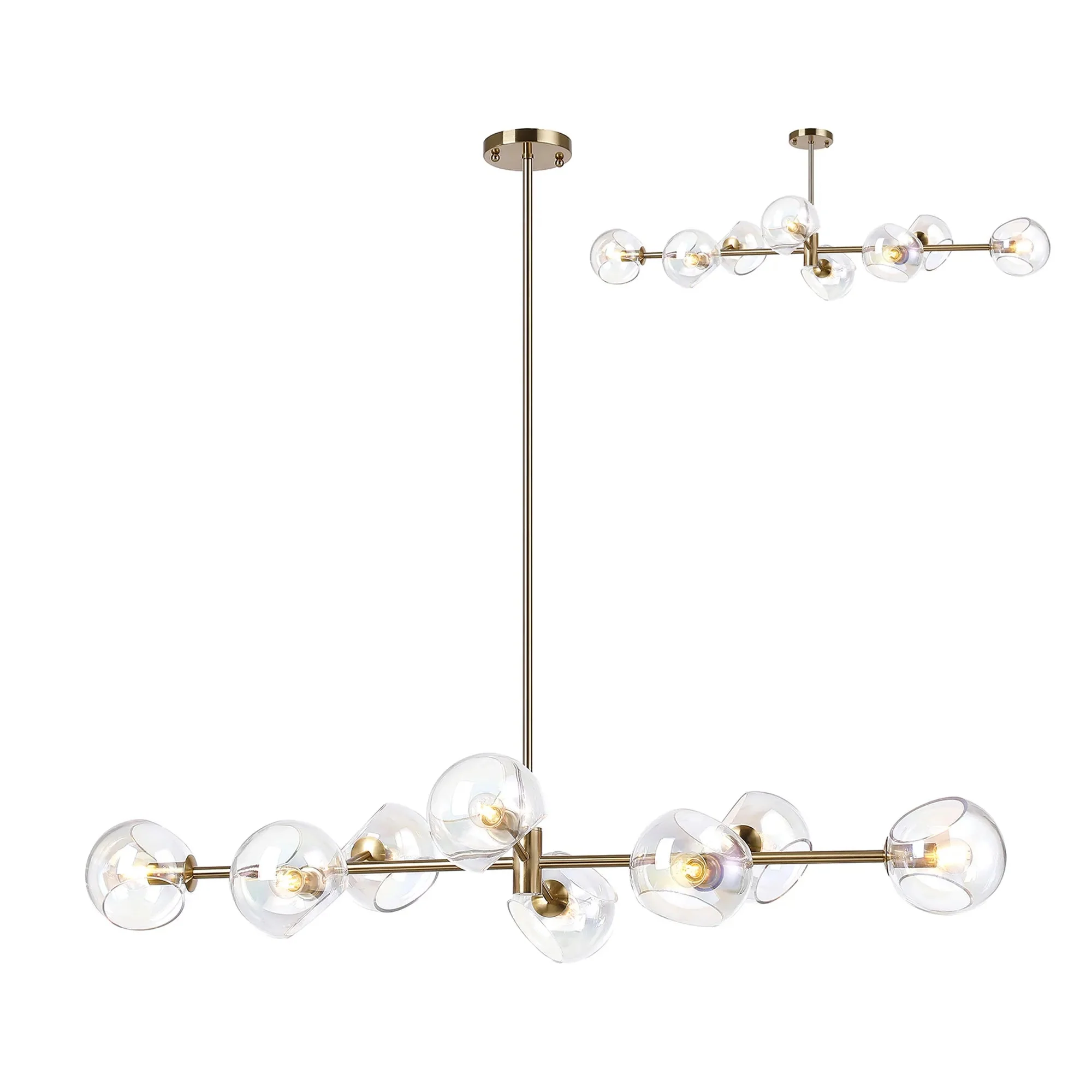 Delmar 8Lt Adjustable Linear Pendant - Various Colours - Image 6