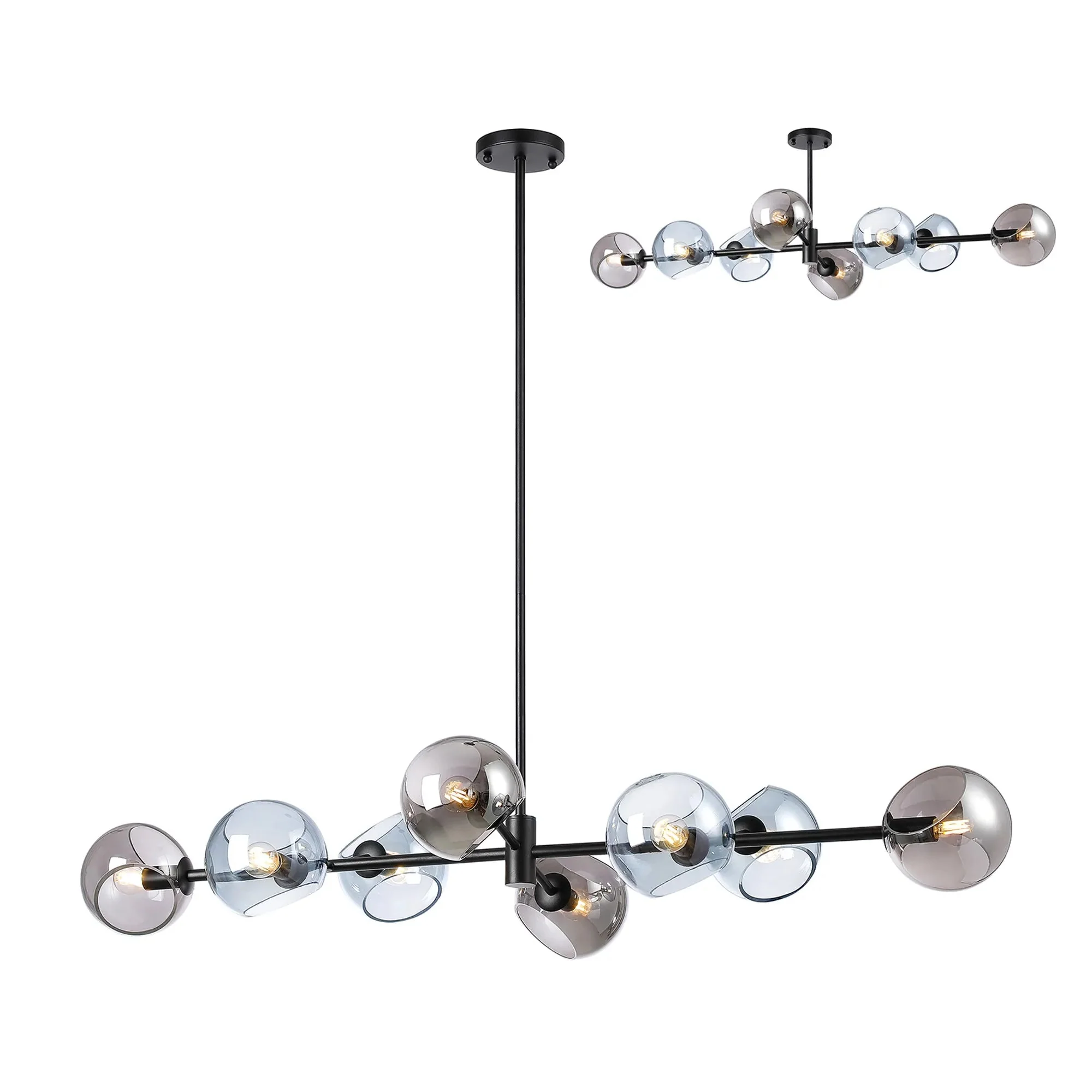Delmar 8Lt Adjustable Linear Pendant - Various Colours - Image 7