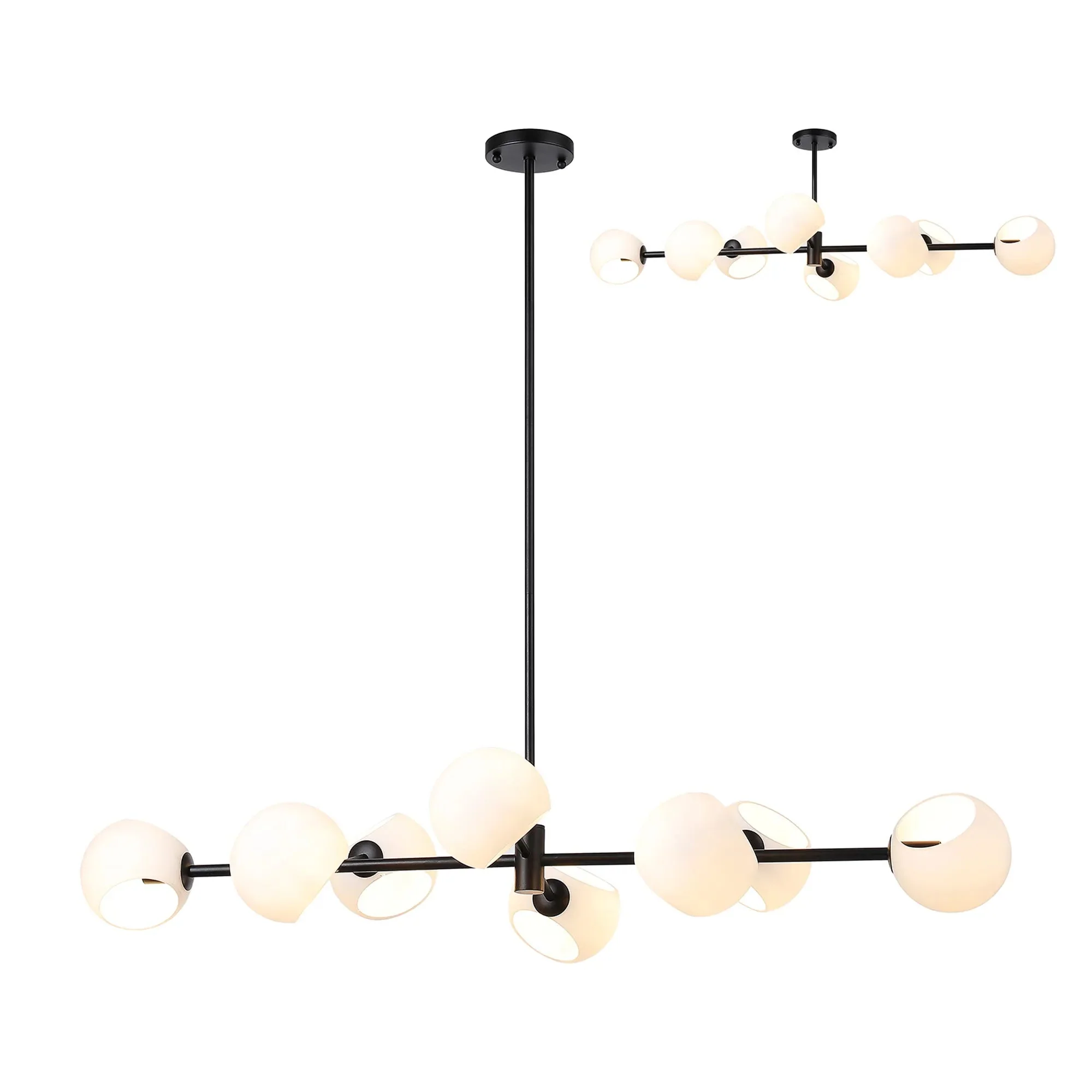 Delmar 8Lt Adjustable Linear Pendant - Various Colours - Image 8