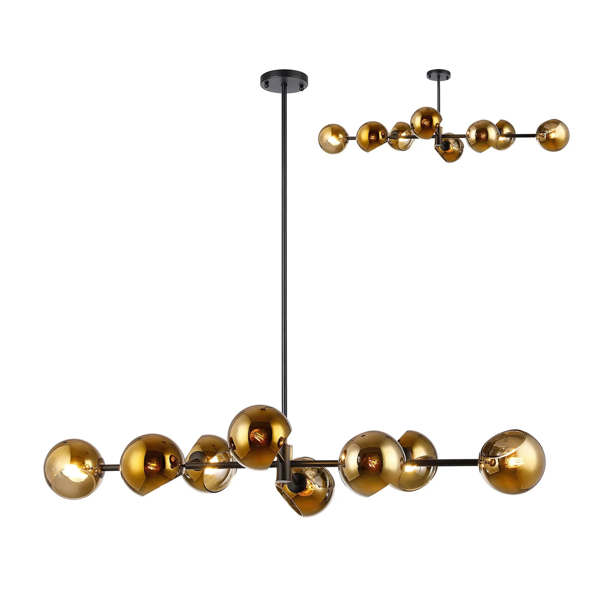 Delmar 8Lt Adjustable Linear Pendant - Various Colours - Image 9