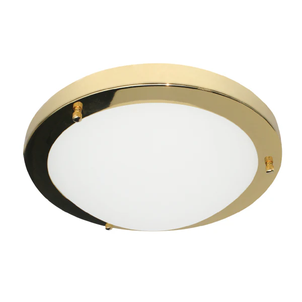 Delphi 12w/18W LED Flush Ceiling Light IP44 - Satin Nickel/Satin Black/Chrome/Brass - Image 10
