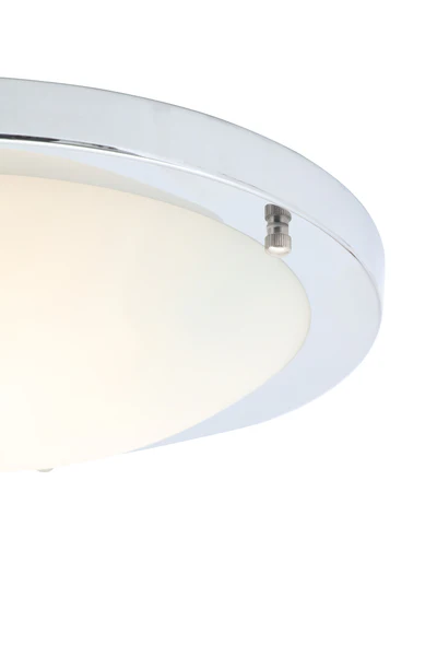 Delphi 12w/18W LED Flush Ceiling Light IP44 - Satin Nickel/Satin Black/Chrome/Brass - Image 7