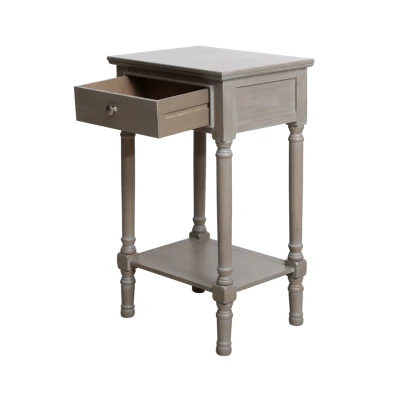 Delta Taupe/White Finish  End Table - Image 10