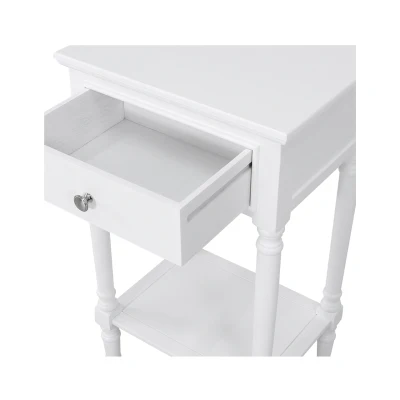 Delta Taupe/White Finish  End Table - Image 4