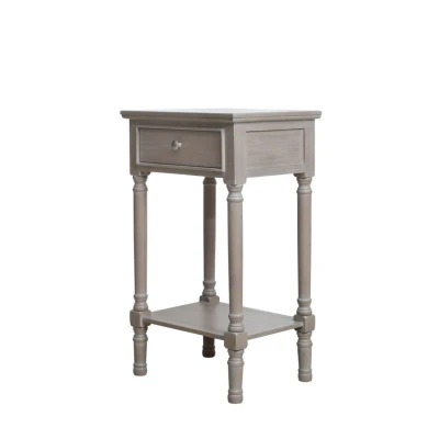 Delta Taupe/White Finish  End Table - Image 6