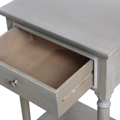Delta Taupe/White Finish  End Table - Image 9